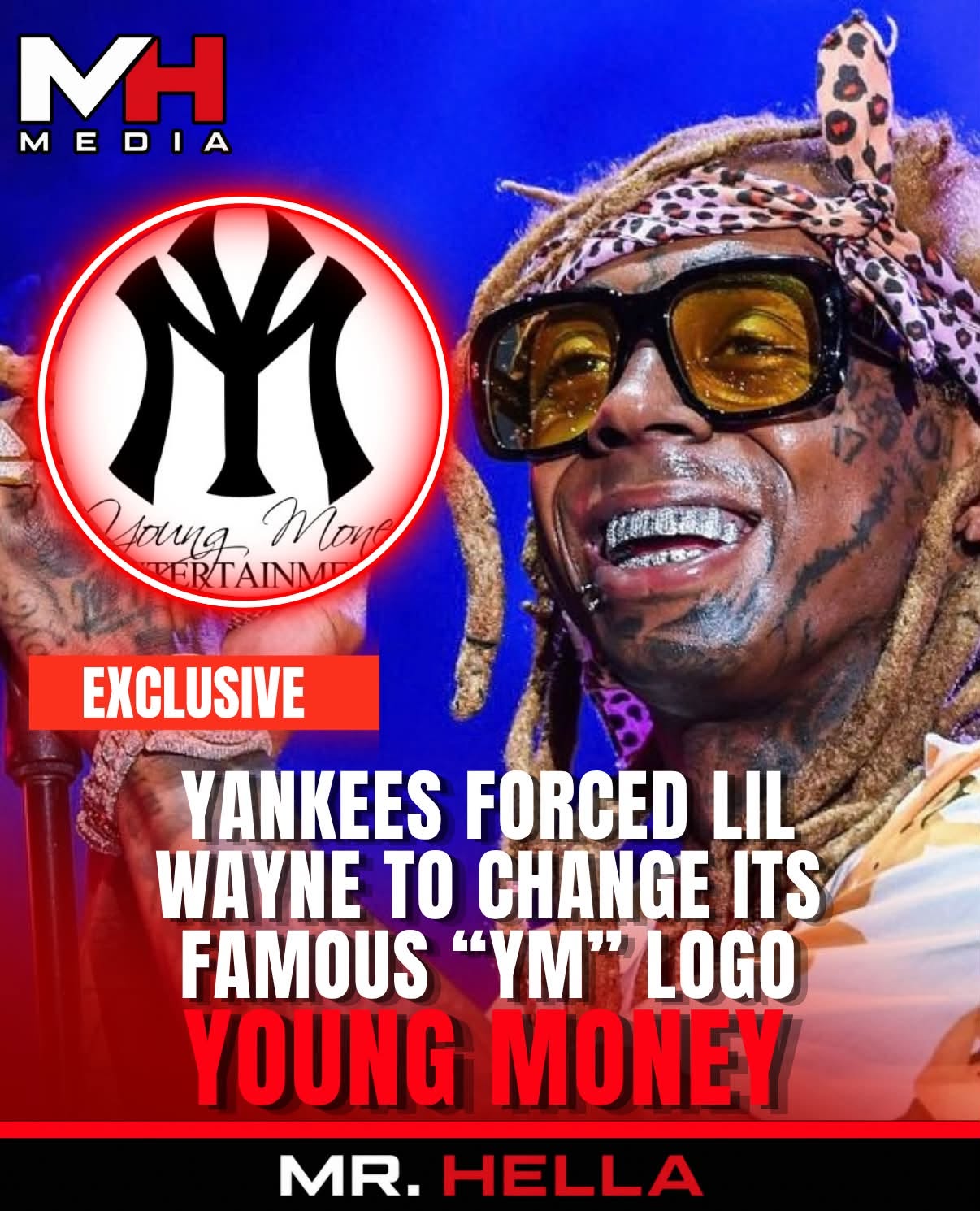 Lil Wayne Says Yankees Sent Young Money Cease-and-Desist Over ‘YM’ Logo