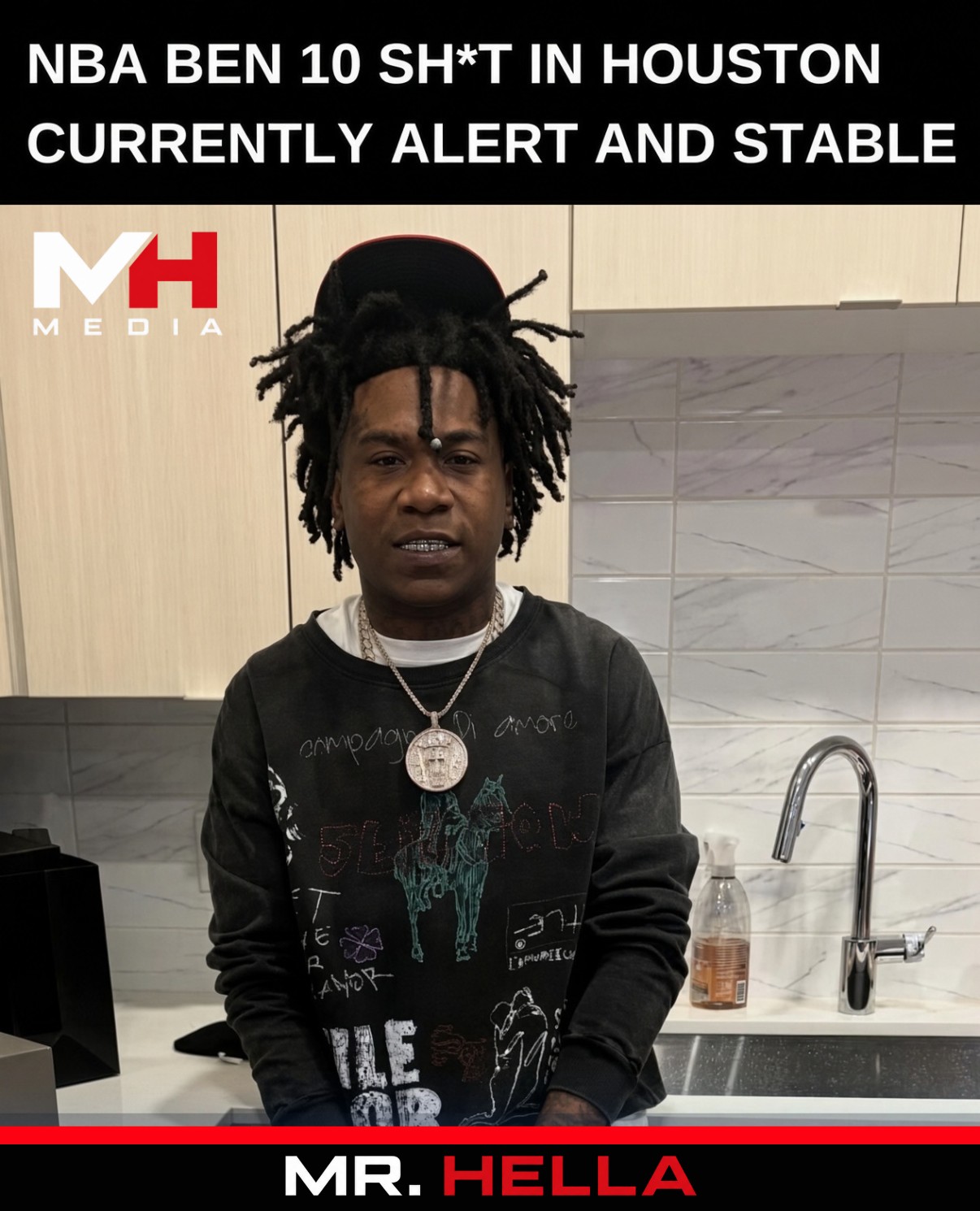 NBA Ben 10 Shot in Houston, Currently Alert and Stable