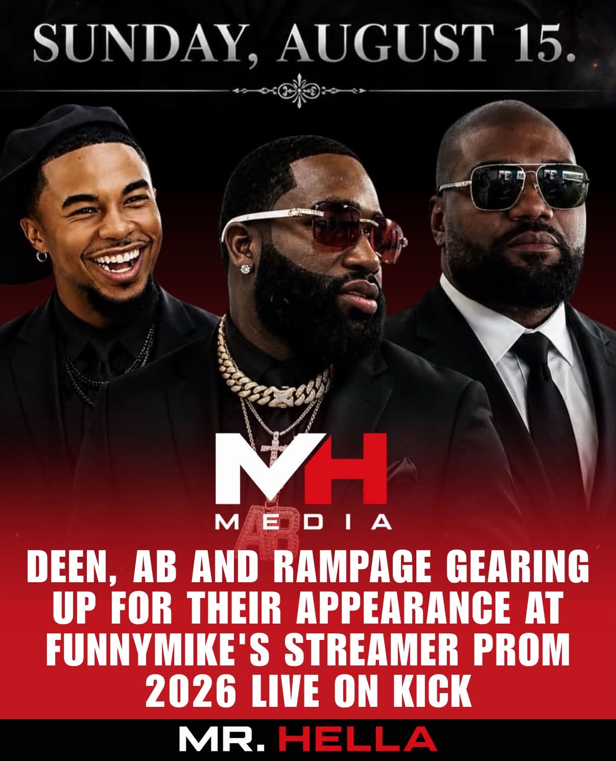 FunnyMike’s second Streamer Prom happened August 13, 2026, at Imperio Ballroom in Houston