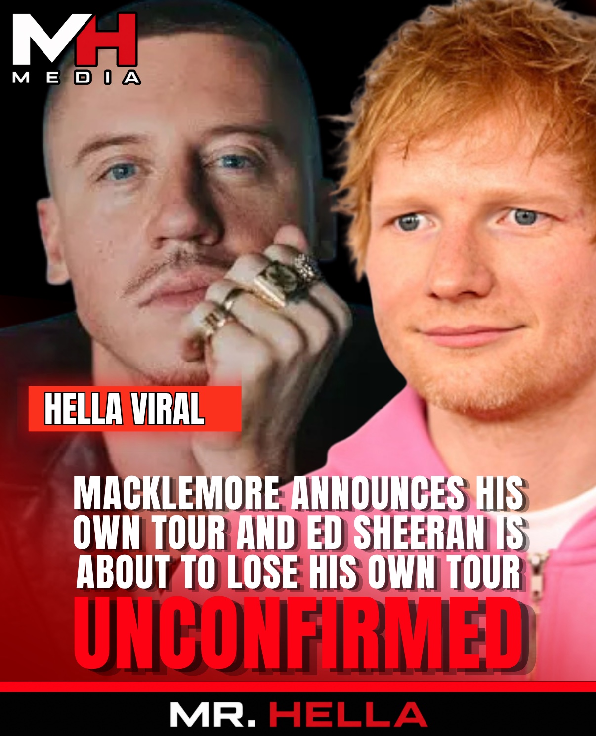 Ed Sheeran’s Tour Faces Growing Pressure as Macklemore Launches ‘Free Palestine Tour’