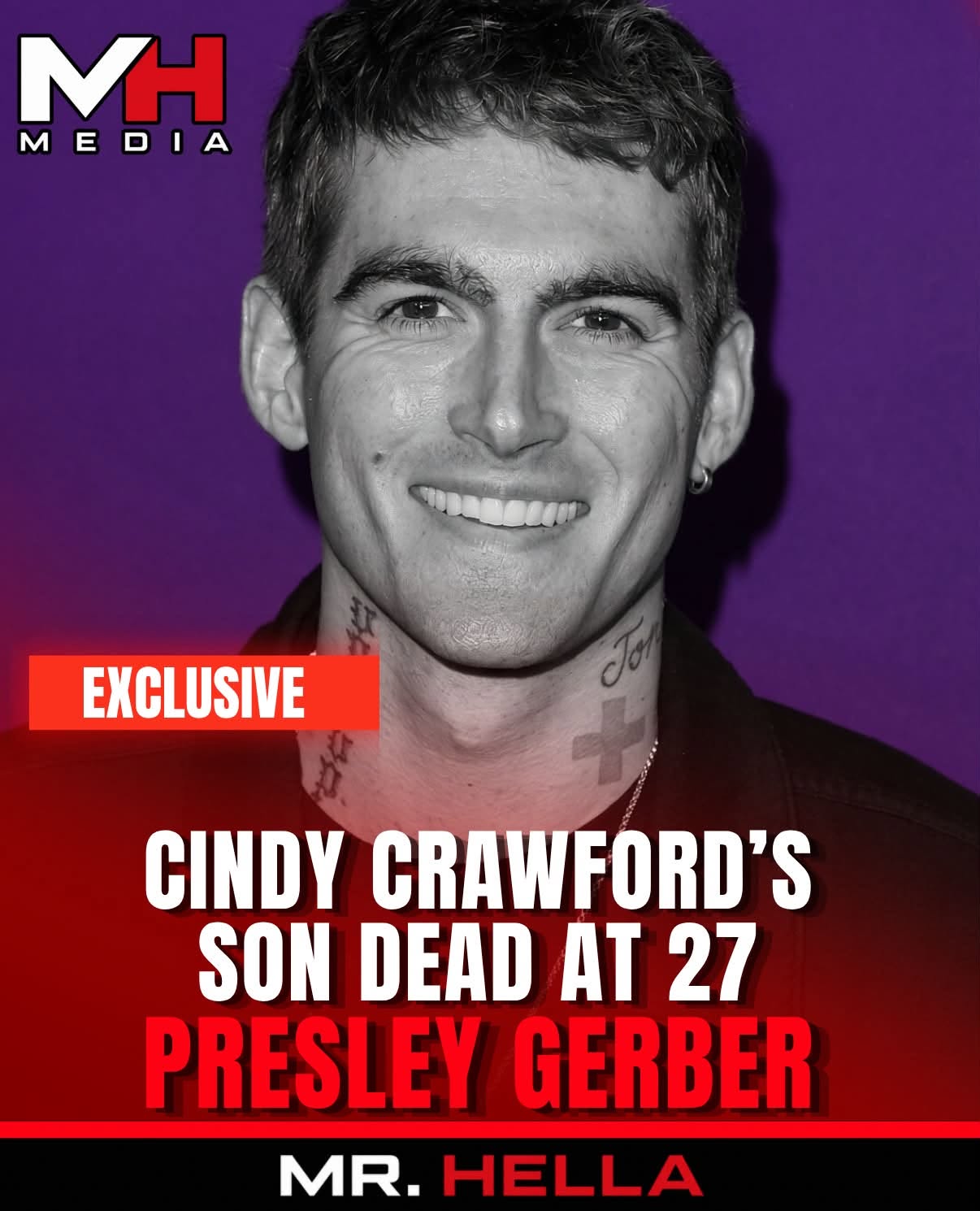Cindy Crawford’s Son Presley Gerber Dies at 27 at Rehab Facility