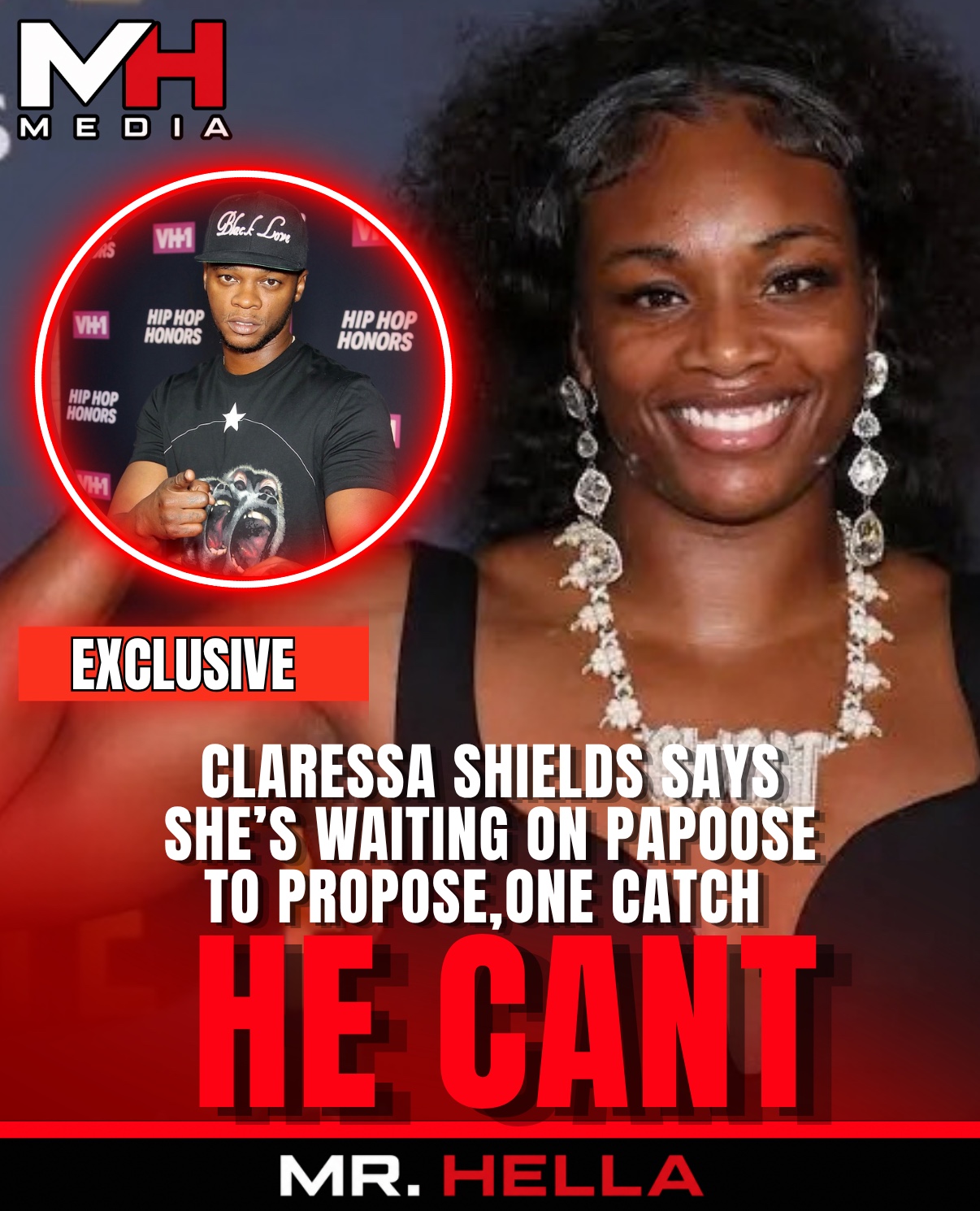 Claressa Shields Says She’s Waiting on Papoose to Propose But Legally Can’t