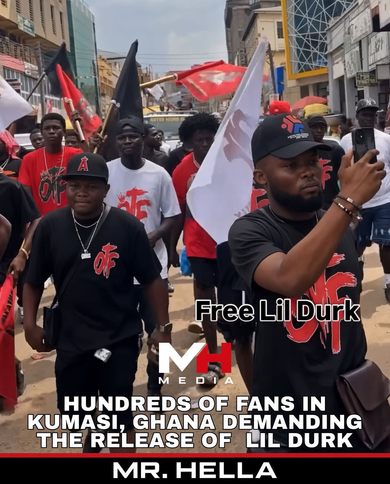 Lil Durk Fans Take to the Streets of Ghana in ‘Free Durk’ March