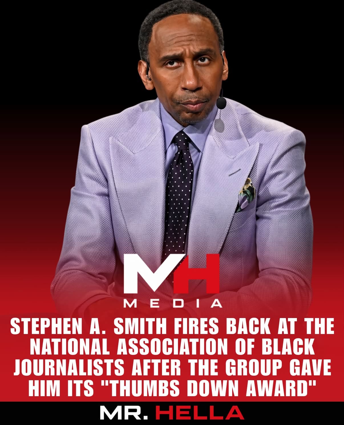 Stephen A. Smith fired back at the National Association of Black Journalists (NABJ) a