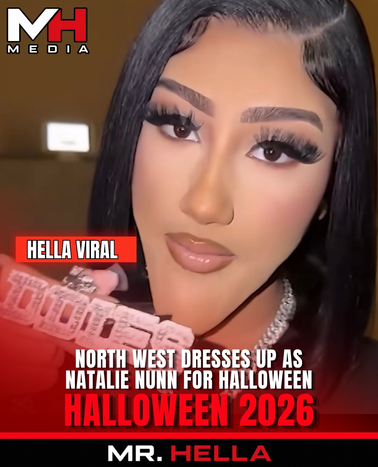 North West Dresses Up as Natalie Nunn for Halloween