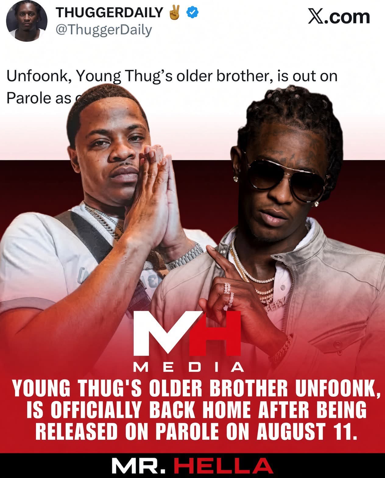 Young Thug's Brother Released From Prison