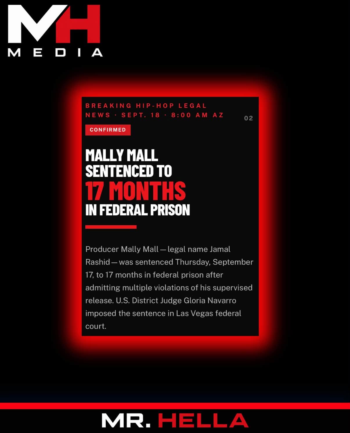 Mally Mall Sentenced to 17 Months in Federal Prison for Supervised-Release Violations — image 2