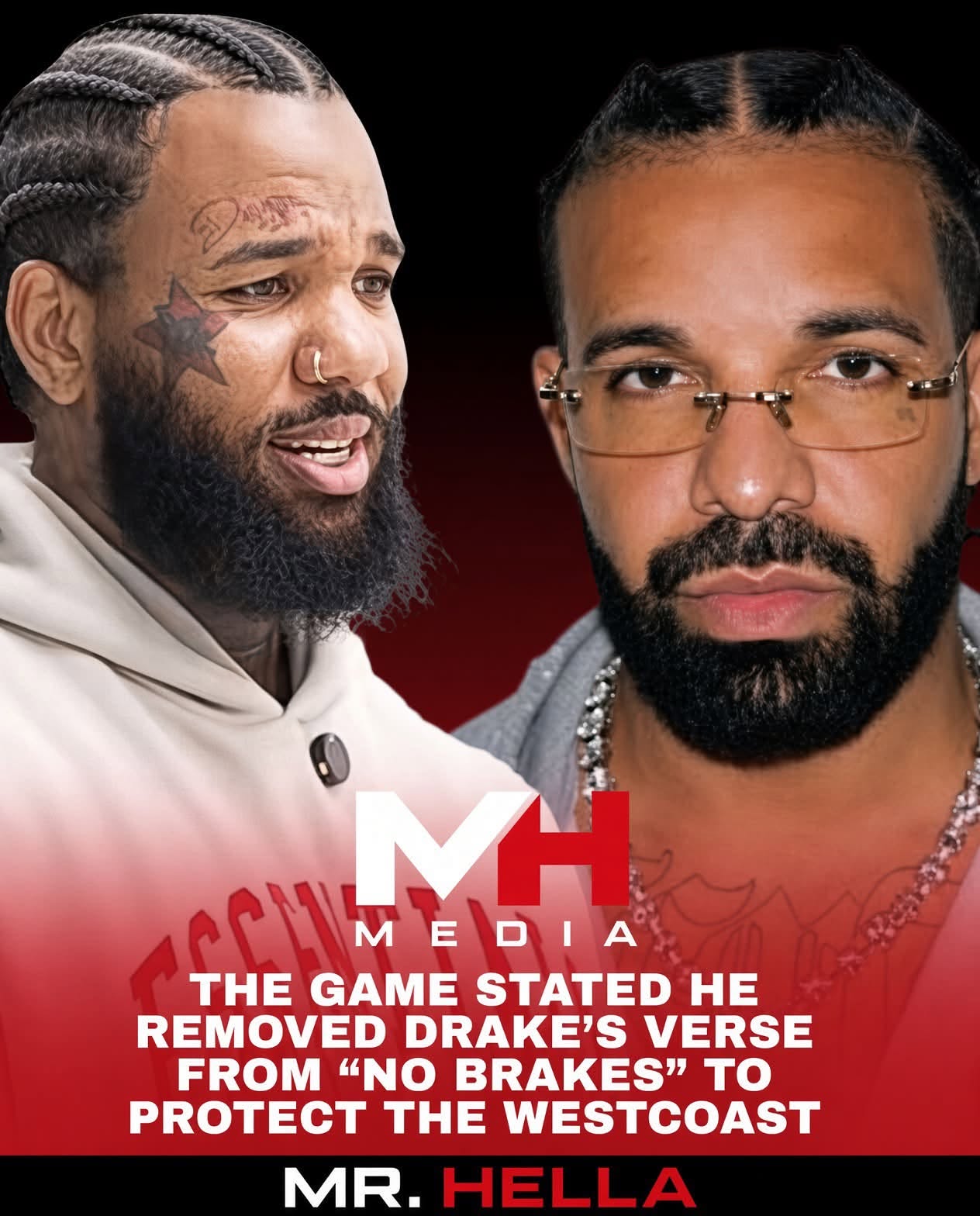The Game Says He Altered Drake Collab ‘No Brakes’ to ‘Protect the West Coast’