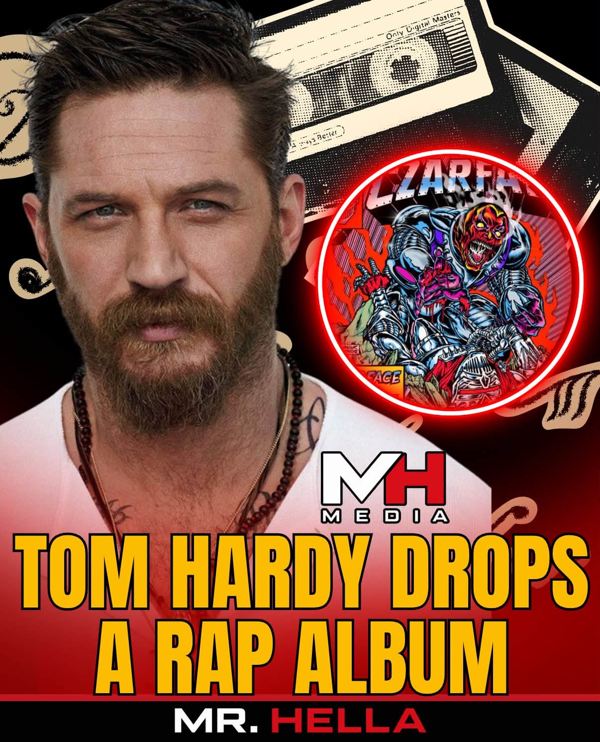 Tom Hardy Drops Rap Album Featuring Busta Rhymes, Method Man and El-P