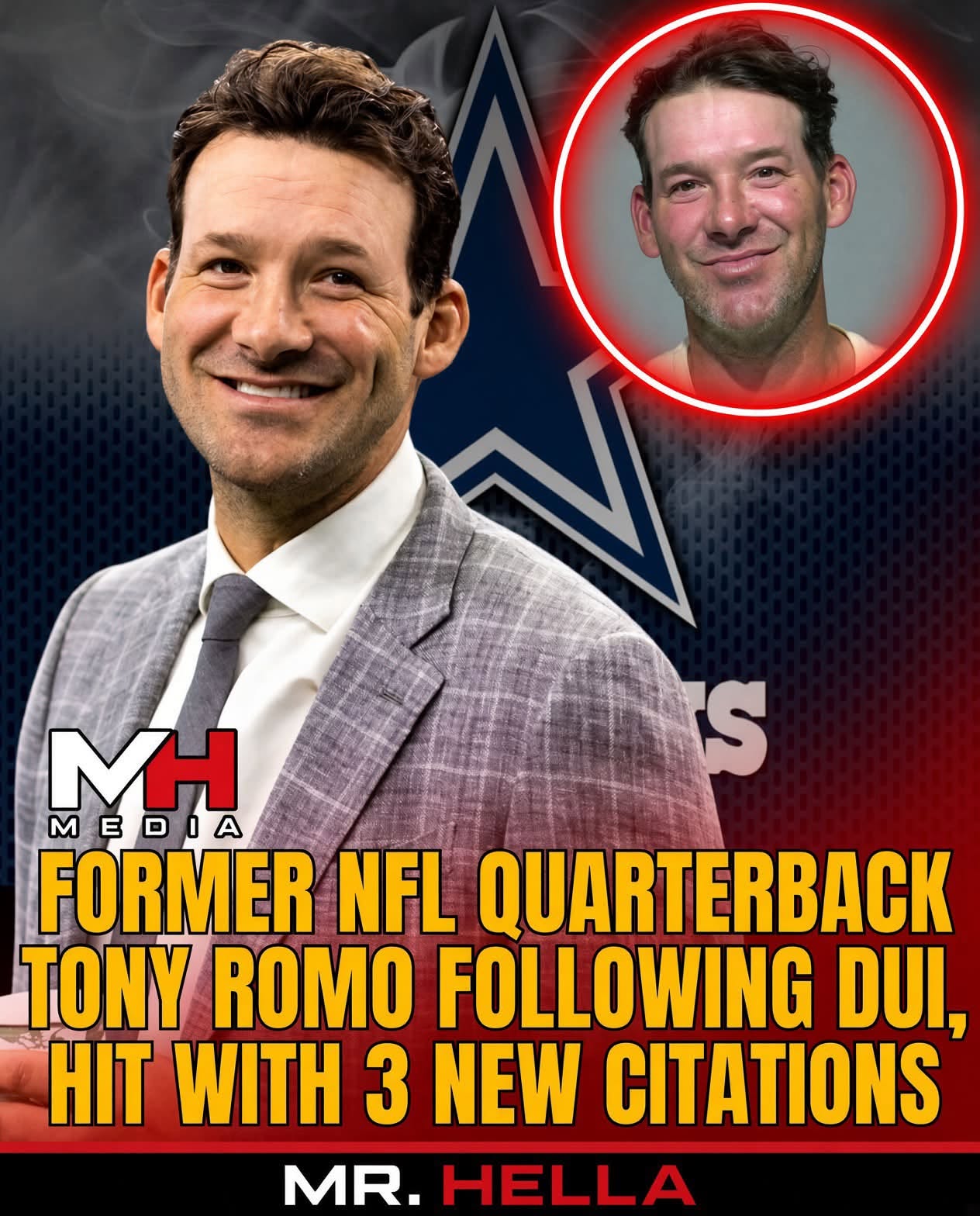 Tony Romo Hit With Three New Citations Following Wisconsin OWI Arrest