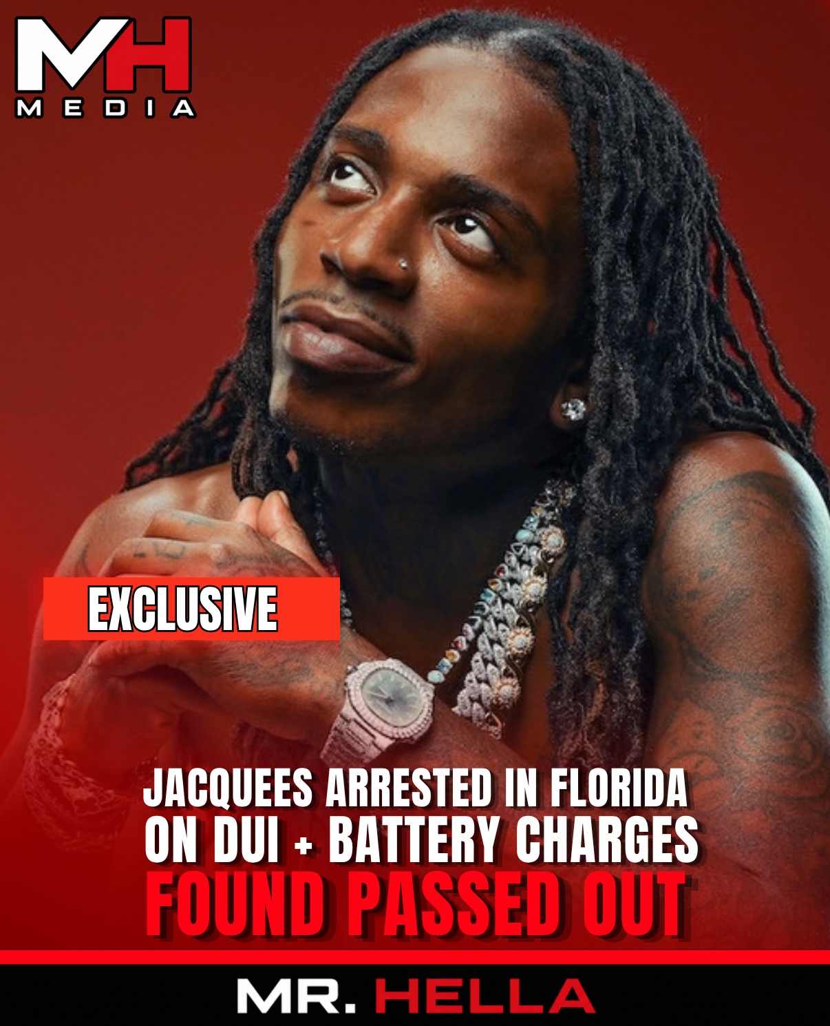 Jacquees Arrested on DUI, Battery Charges After Being Found Passed Out in Vehicle