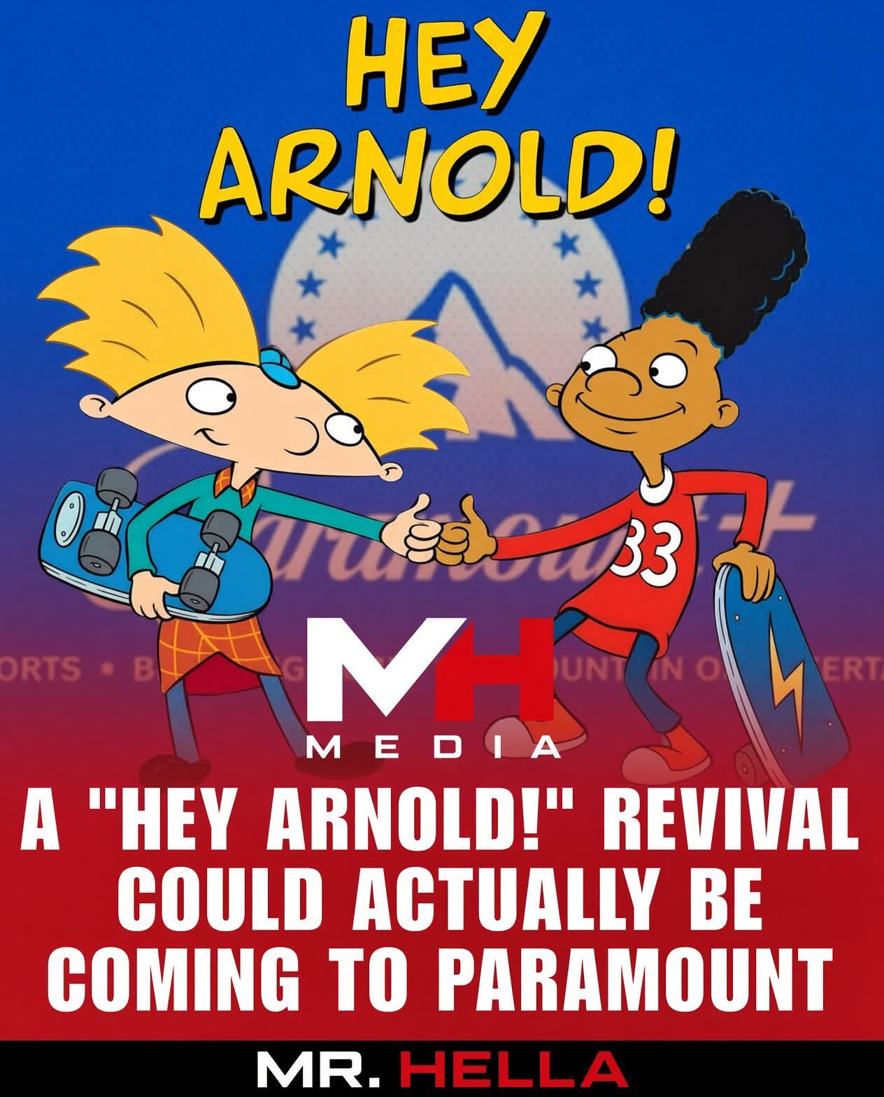 Paramount is talking about bringing Hey Arnold! back