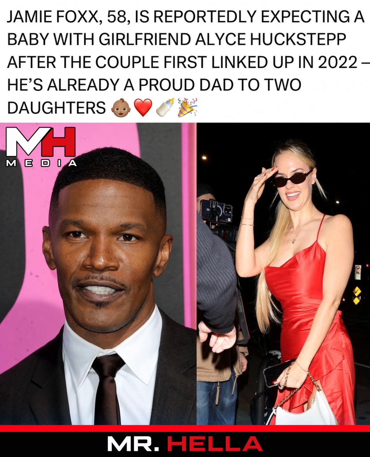 Jamie Foxx, 58, Is Reportedly Expecting a Baby With Girlfriend Alyce Huckstepp