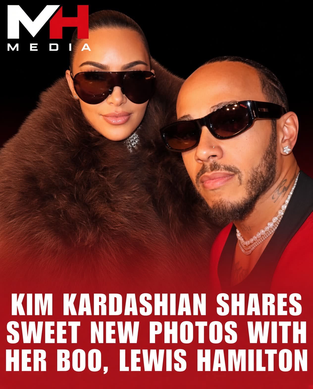 Lewis Hamilton Posts Kim Kardashian in an August Carousel Captioned “Resting, Restoring, Recharging.”