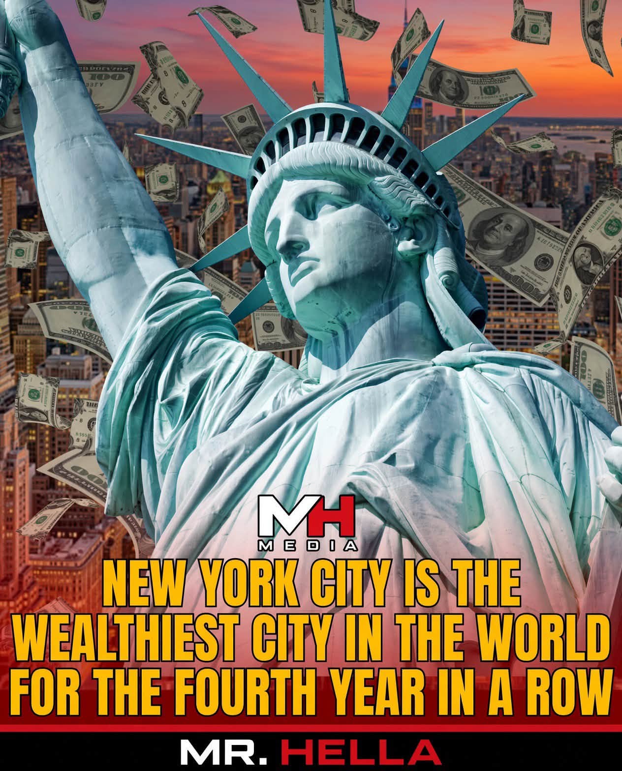 New York Remains World’s Wealthiest City With 384,500 Millionaires