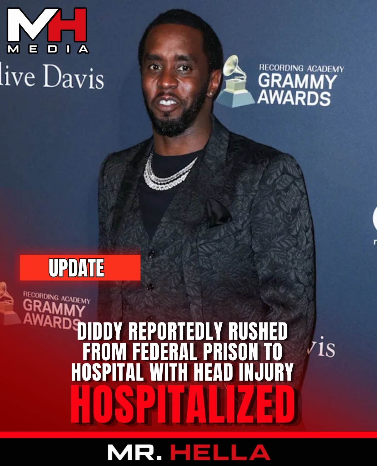 Diddy Reportedly Rushed to Hospital From Federal Prison After Suffering Head Injury