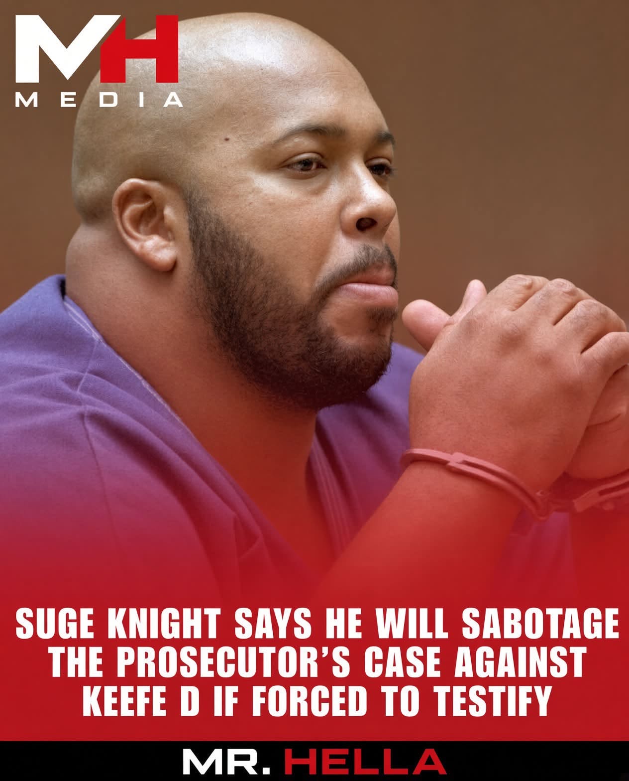 Suge Knight Says He Will Not Willingly Testify at Duane “Keefe D” Davis’s