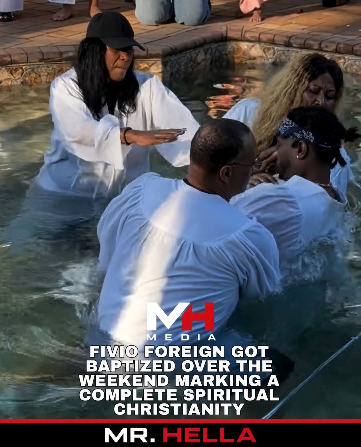 Fivio Foreign Gets Baptized as Rapper Embraces New Faith-Centered Chapter