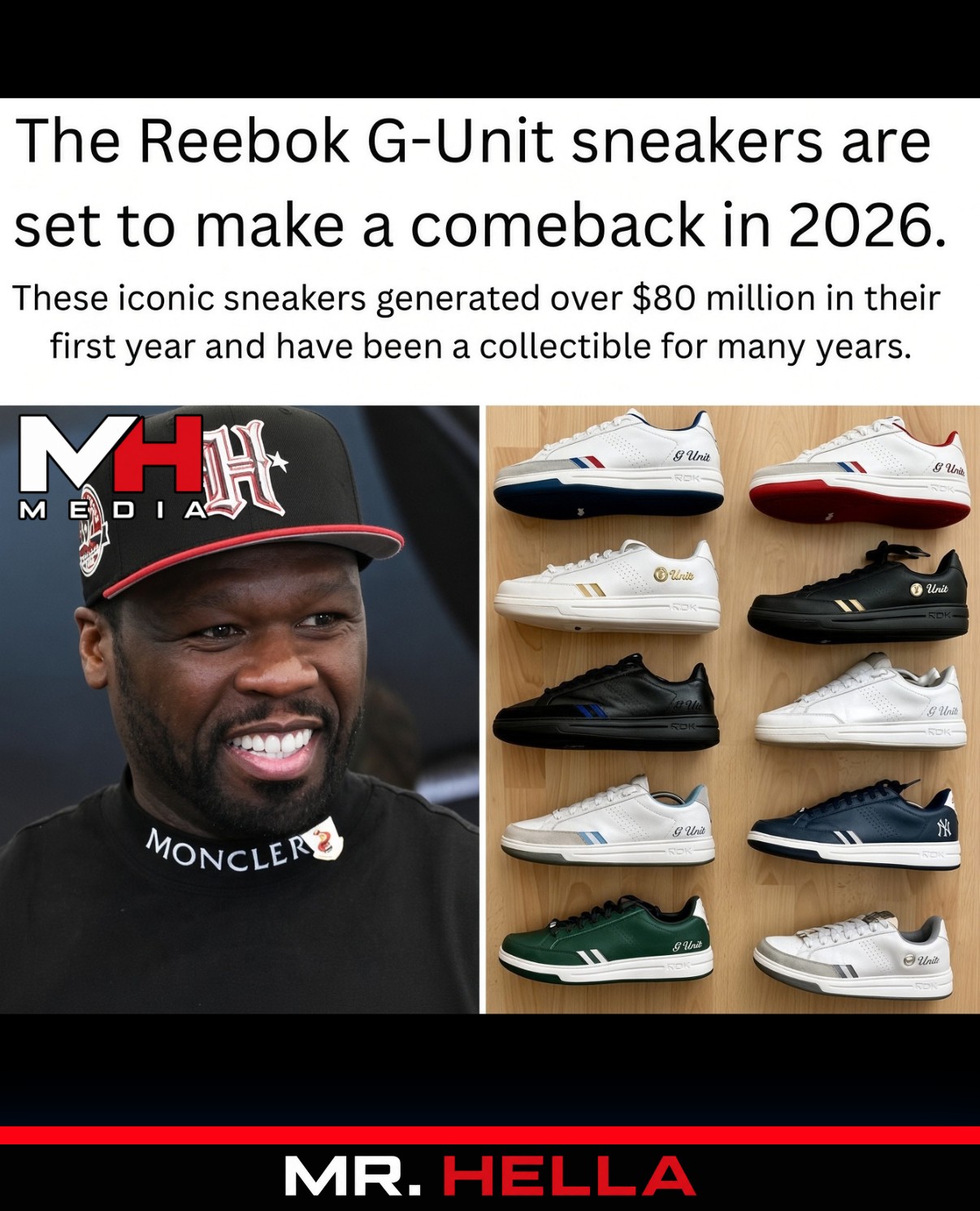 The Reebok G-Unit Sneakers Are Set to Make a Comeback in 2026