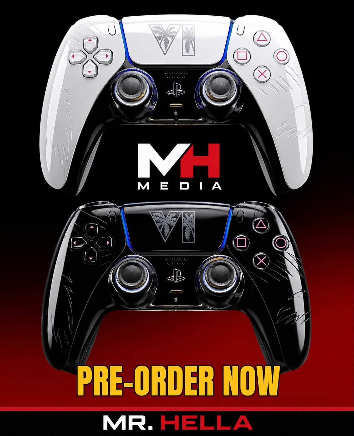 Sony and Rockstar Unveil Two Limited-Edition ‘GTA VI’ PS5 Controllers Inspired by Vice City — image 2