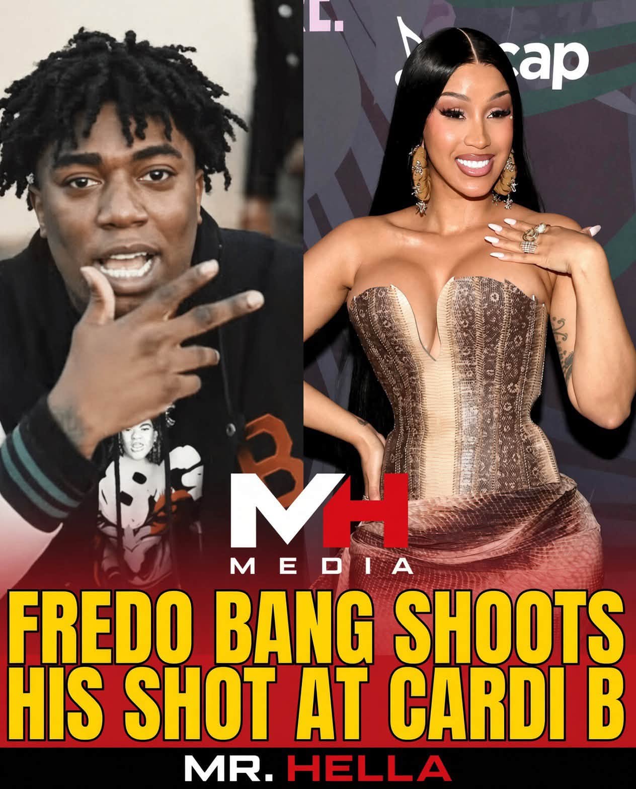 Fredo Bang Shoots His Shot at Cardi B With Wild Comment During Instagram Live