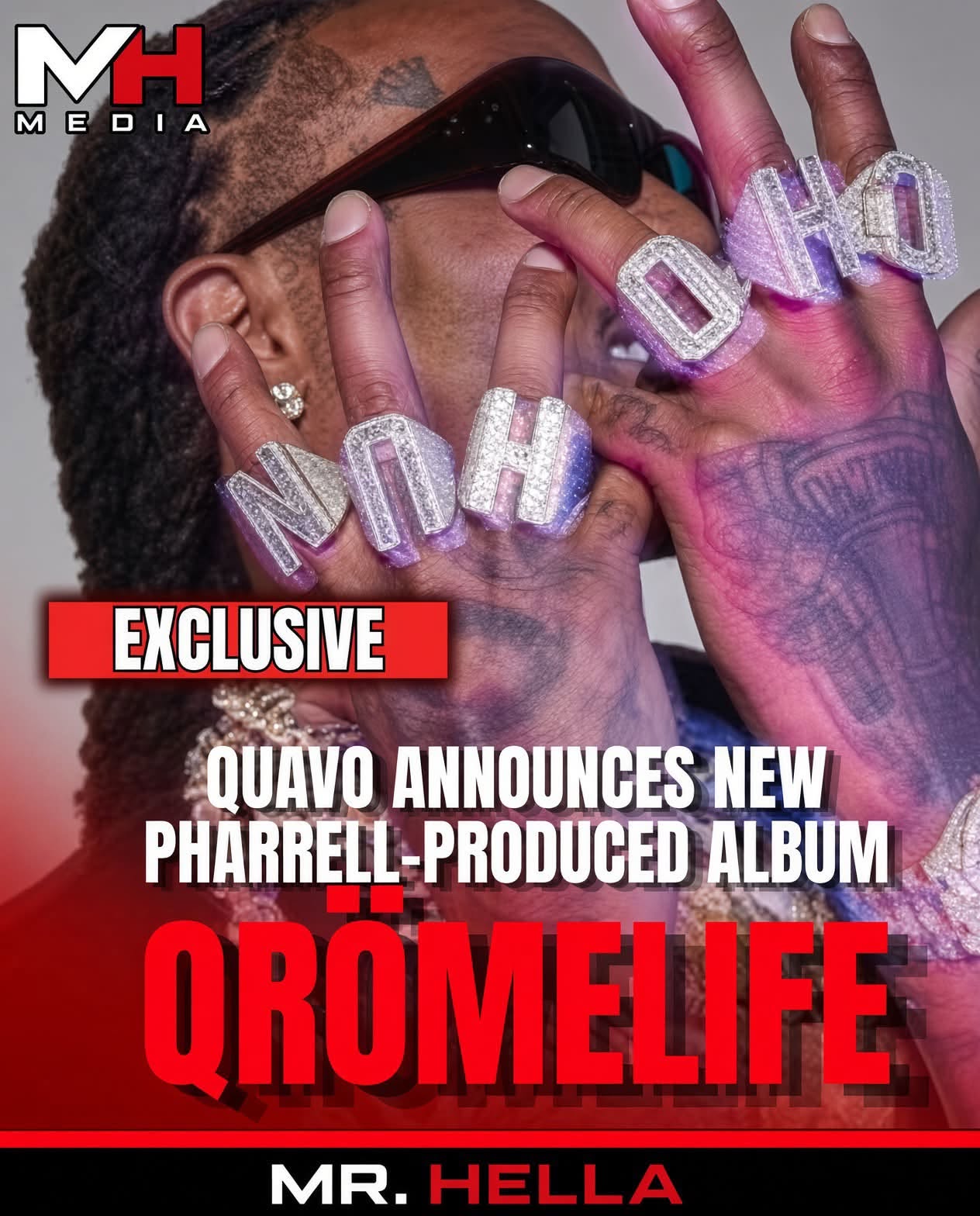 Quavo Announces ‘QRÖMELIFE’ Album Executive Produced by Pharrell Williams