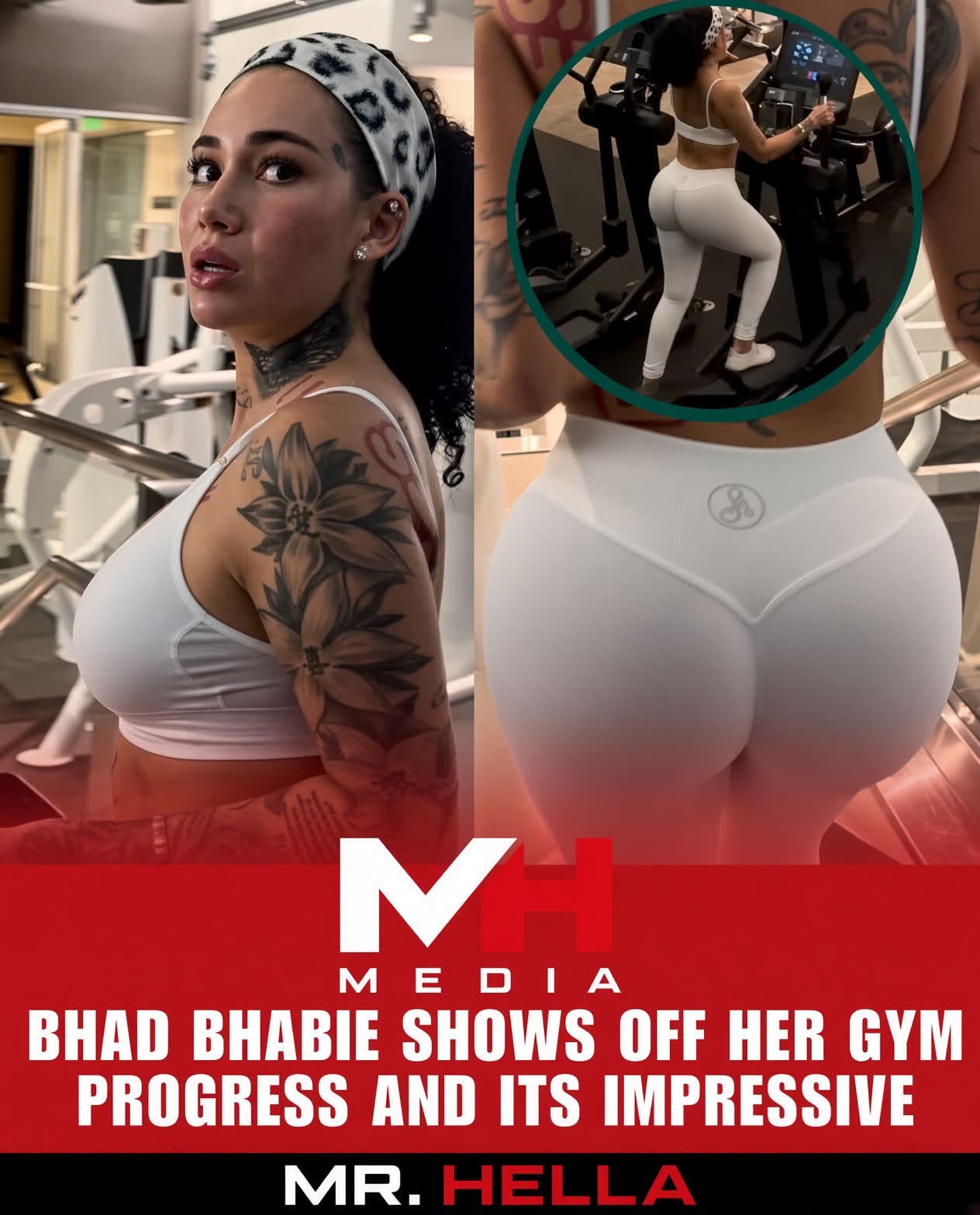 Bhad Bhabie Goes Viral Showing Her Gym Gains