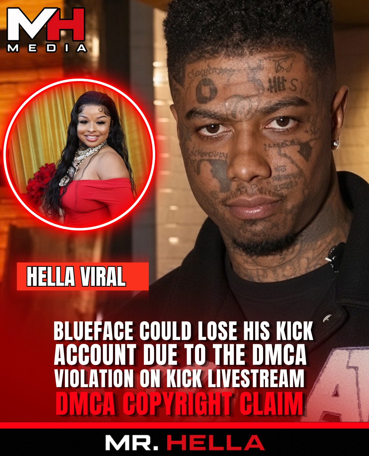 Blueface, Wack 100 and Kick Sued Over Chrisean Rock PPV Livestream