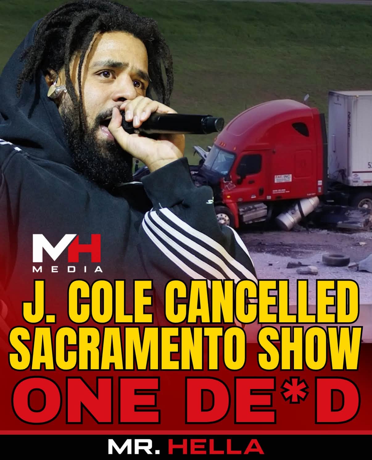 J. Cole Cancels Sacramento Show After Touring Crew Member Dies in Semi-Truck Crash