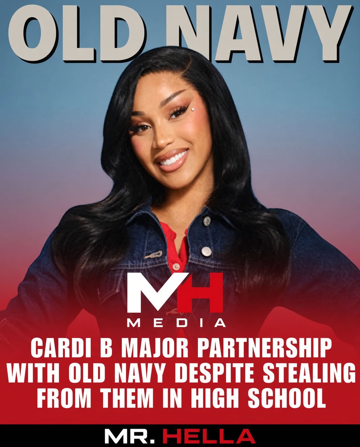 Cardi B Is the Face of Old Navy’s Fall 2026 “Most Wanted Denim.”