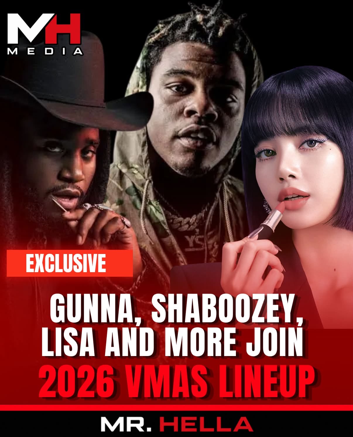 Gunna, LISA, RAYE and Shaboozey Added to 2026 VMAs Lineup