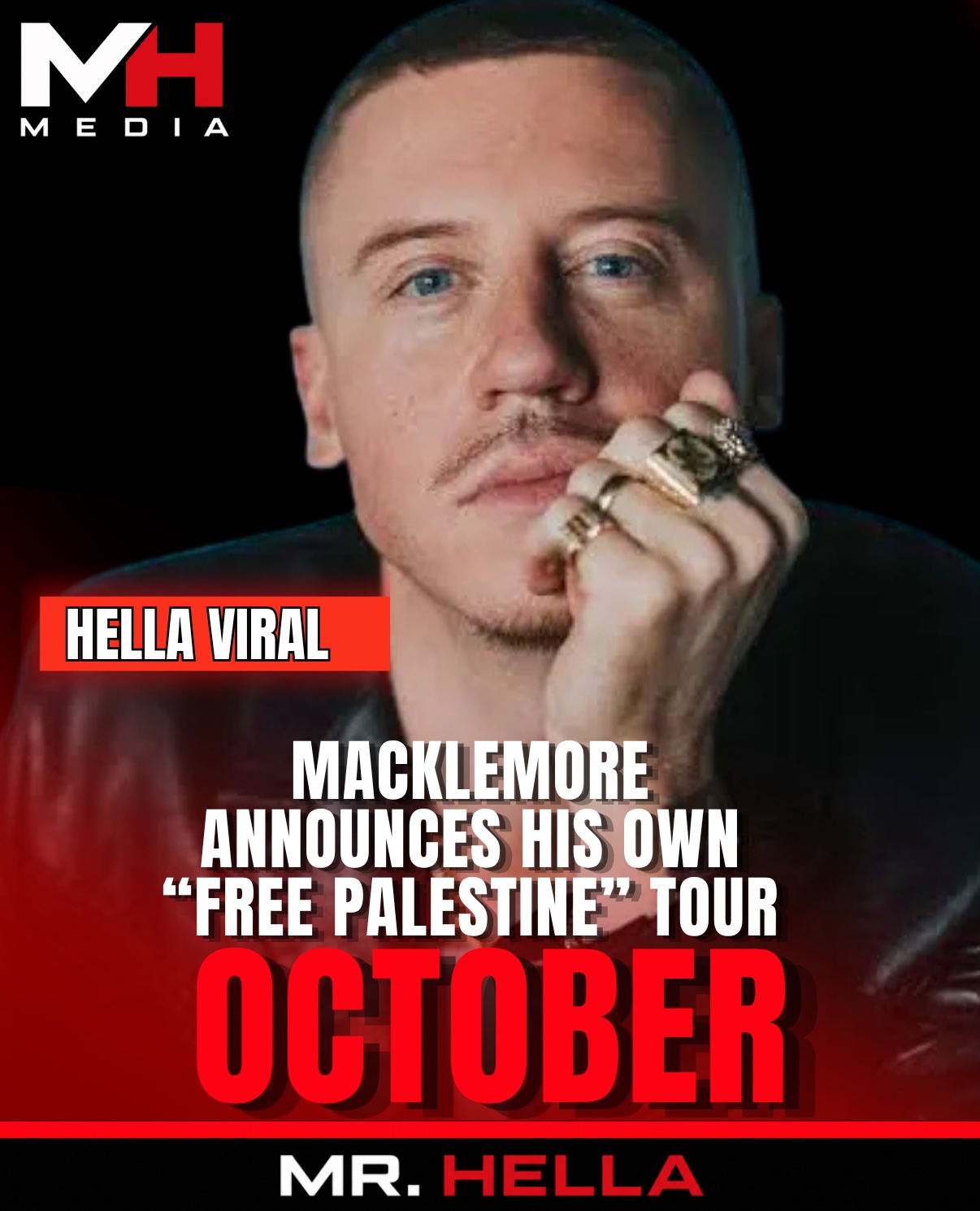 Macklemore Announces ‘Free Palestine Tour’ After Ed Sheeran Fallout