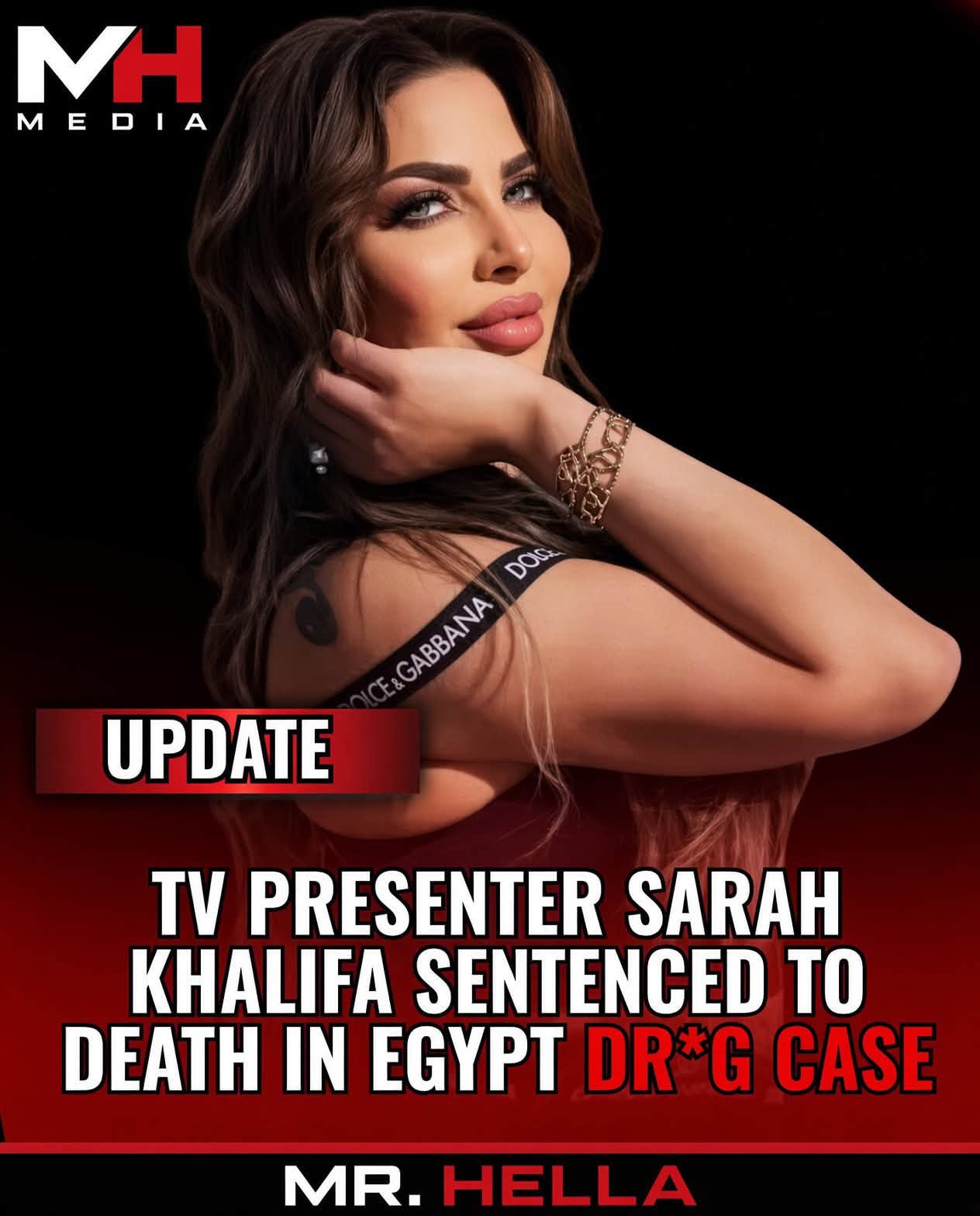 Egyptian TV Presenter Sarah Khalifa Sentenced to Death in Massive Synthetic Drug Trafficking Case