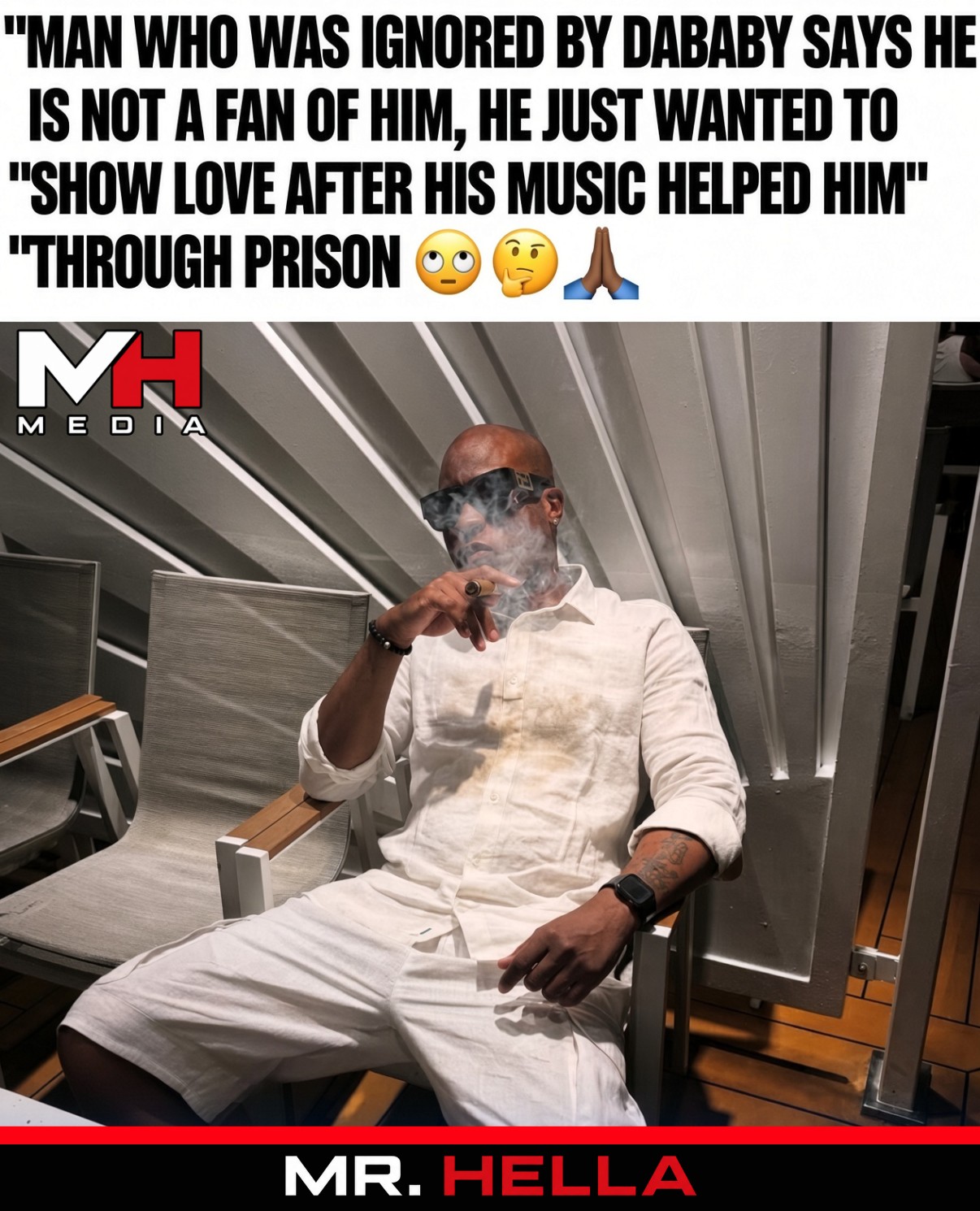Man Who Was Ignored by DaBaby Says He Is Not a Fan of Him,