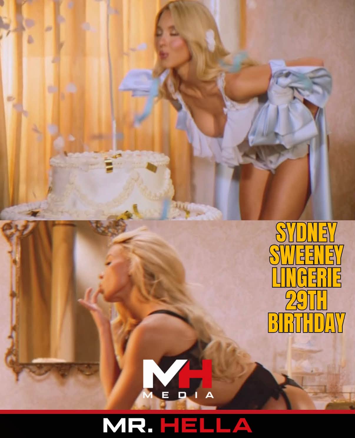 Sydney Sweeney Turns Up the Heat With Lingerie Photoshoot for 29th Birthday