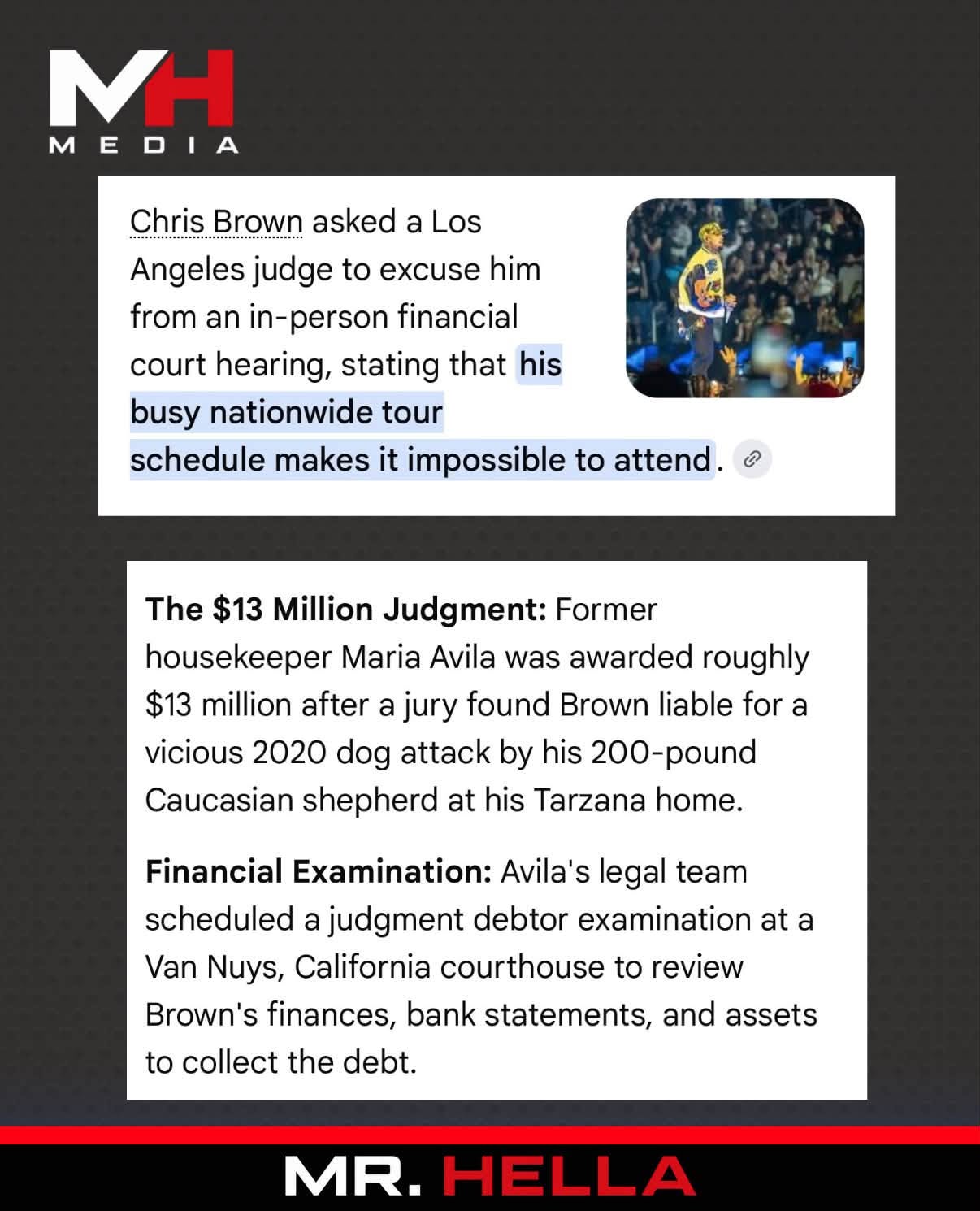 Chris Brown Asks Judge to Excuse Him From Financial Examination Over $13 Million Judgment — image 2