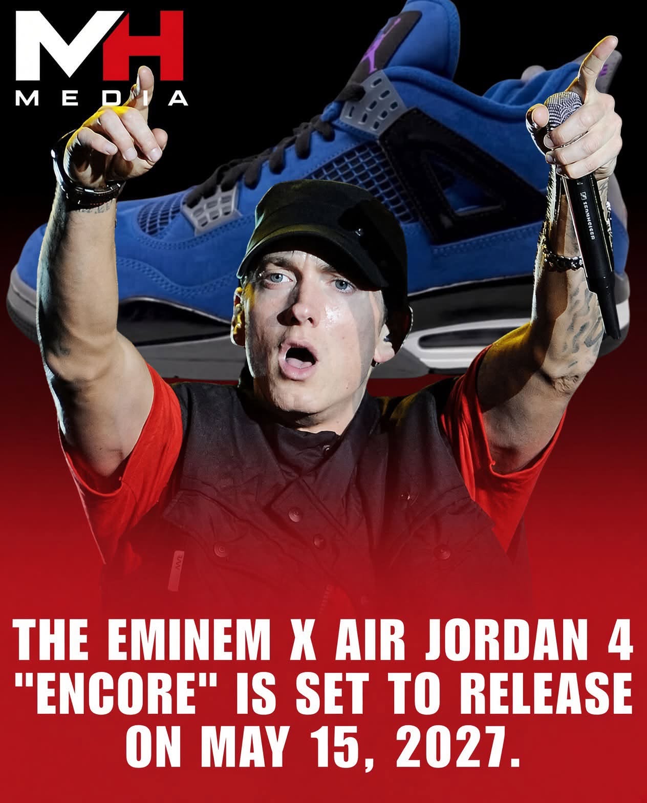 Eminem x Air Jordan 4 “Encore” Is Lined Up for Its First Public Retail Drop on May 15, 2027