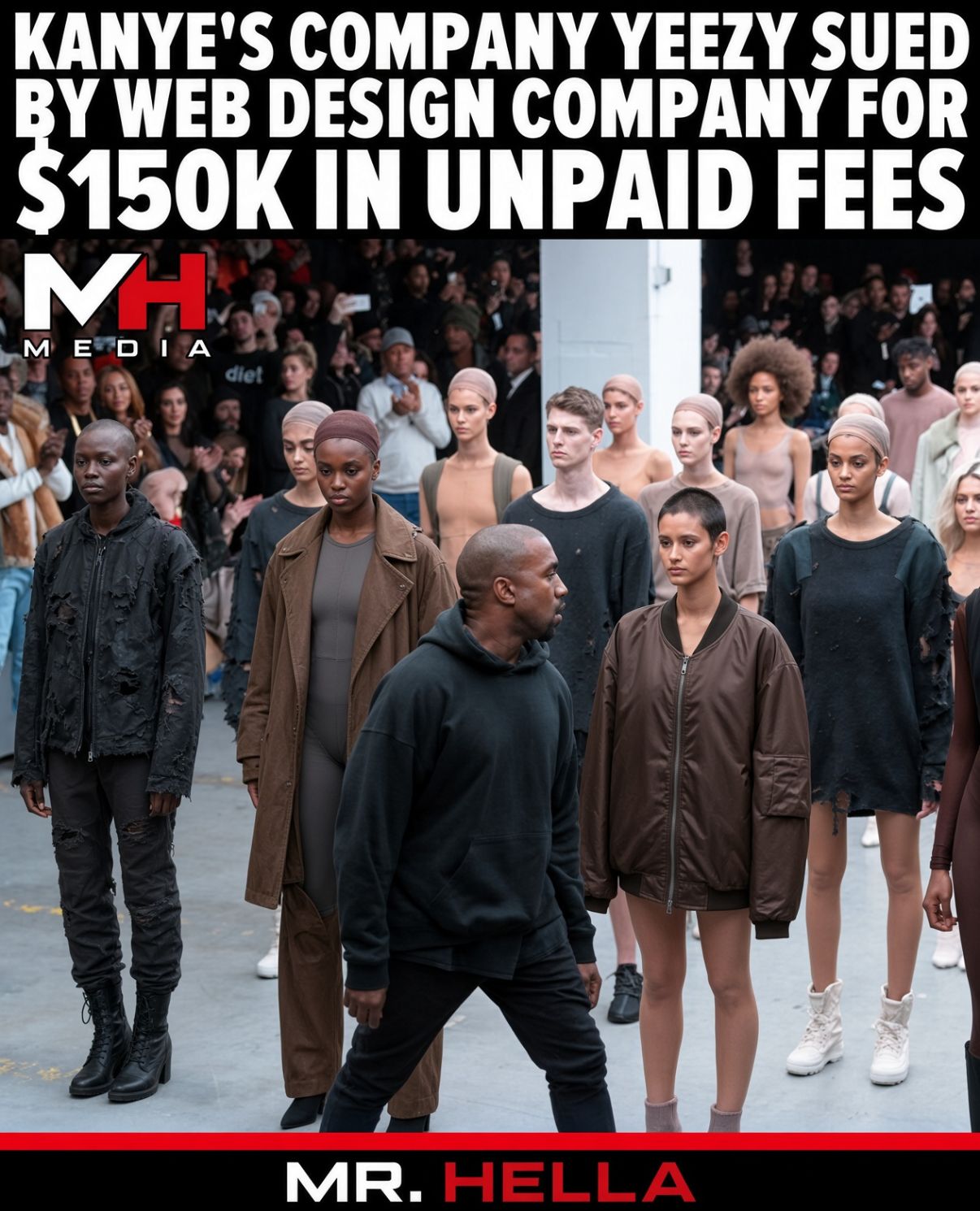 Kanye’s Company Yeezy Sued by Web Design Firm Ryanso for $150K in Unpaid Fees