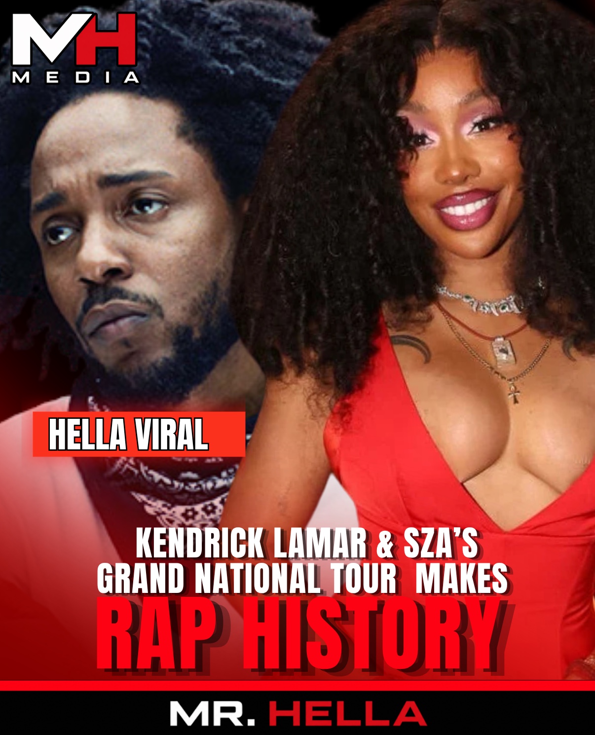 Kendrick Lamar & SZA’s Grand National Tour Makes Rap History With $390.7M Gross