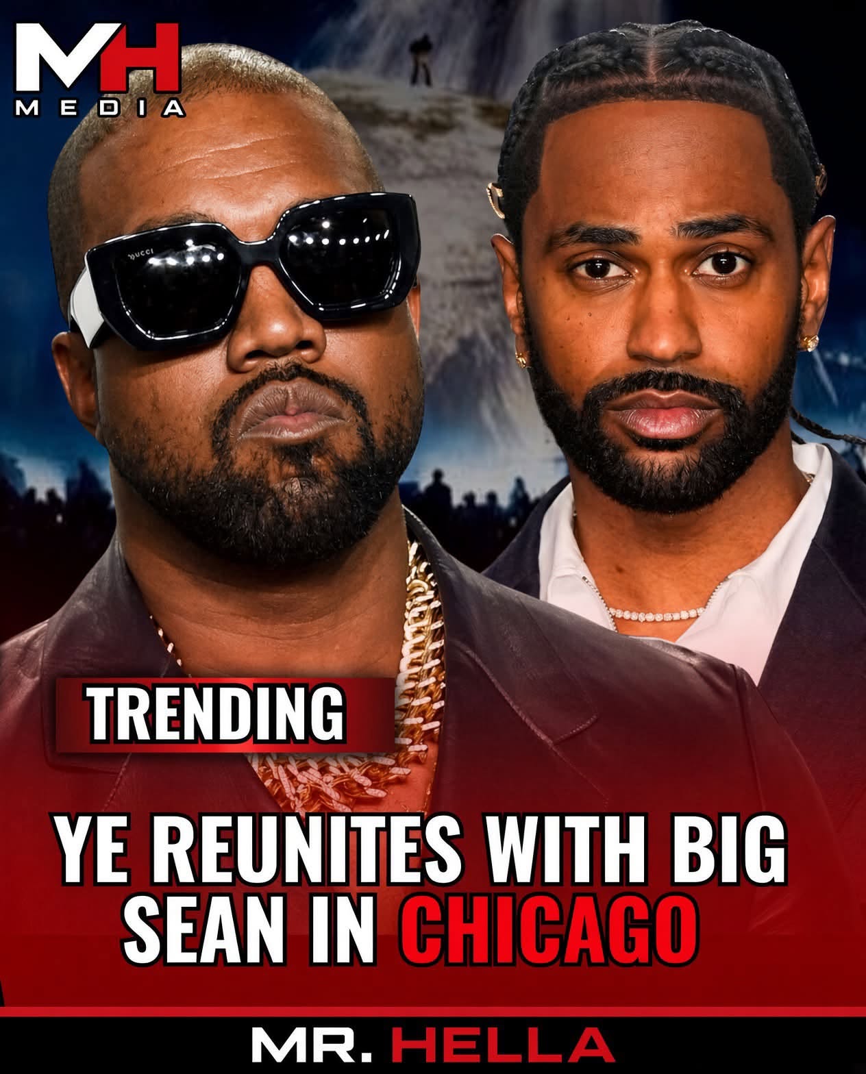 Kanye West and Big Sean Reunite on Stage in Chicago After Years-Long Feud