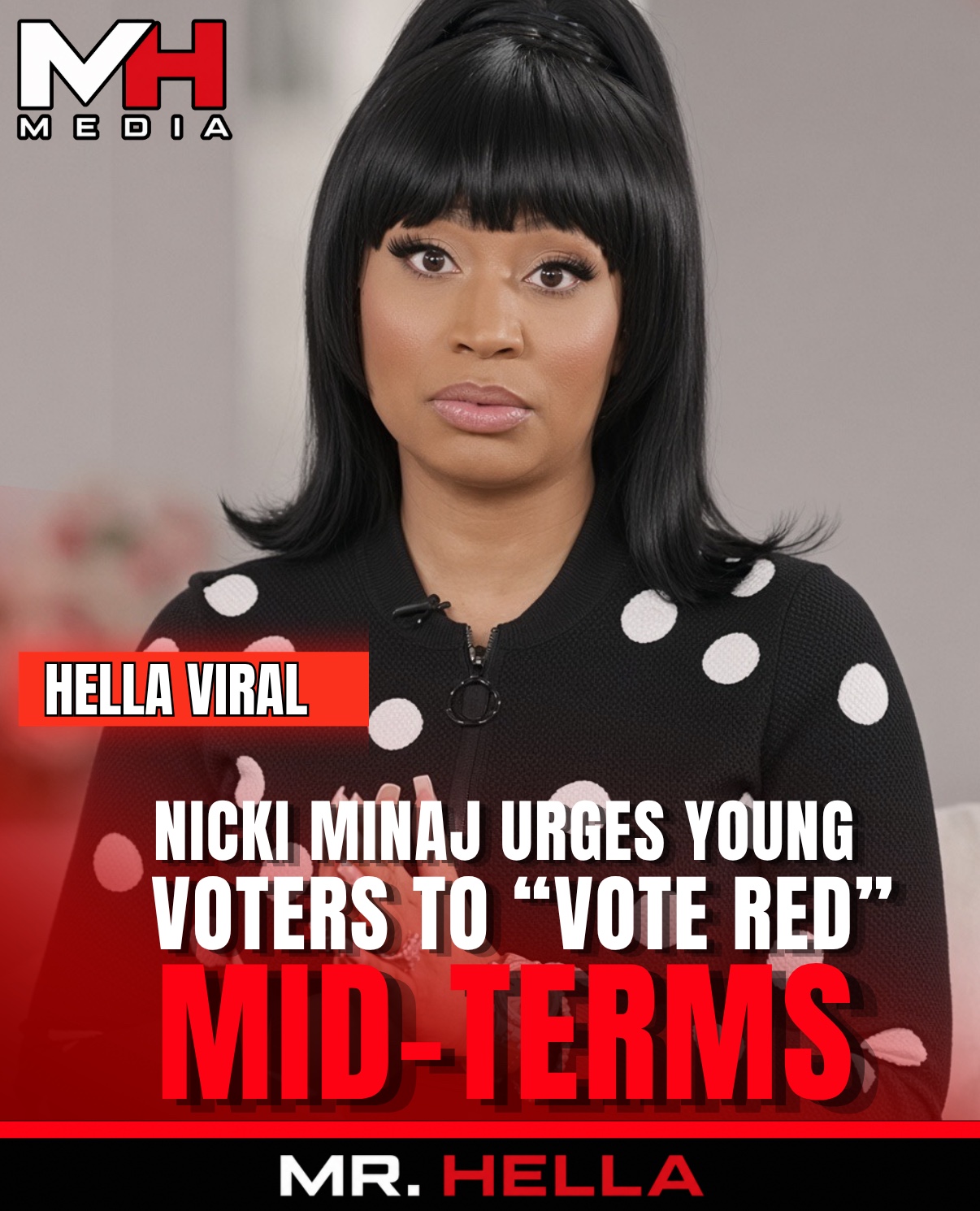 Nicki Minaj Urges Young Americans to ‘Vote Red’ in 2026 Midterms