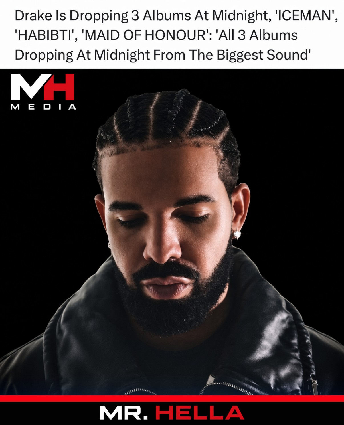 Drake Is Dropping 3 Albums at Midnight: “ICEMAN,” “HABIBTI,” “MAID OF HONOUR”