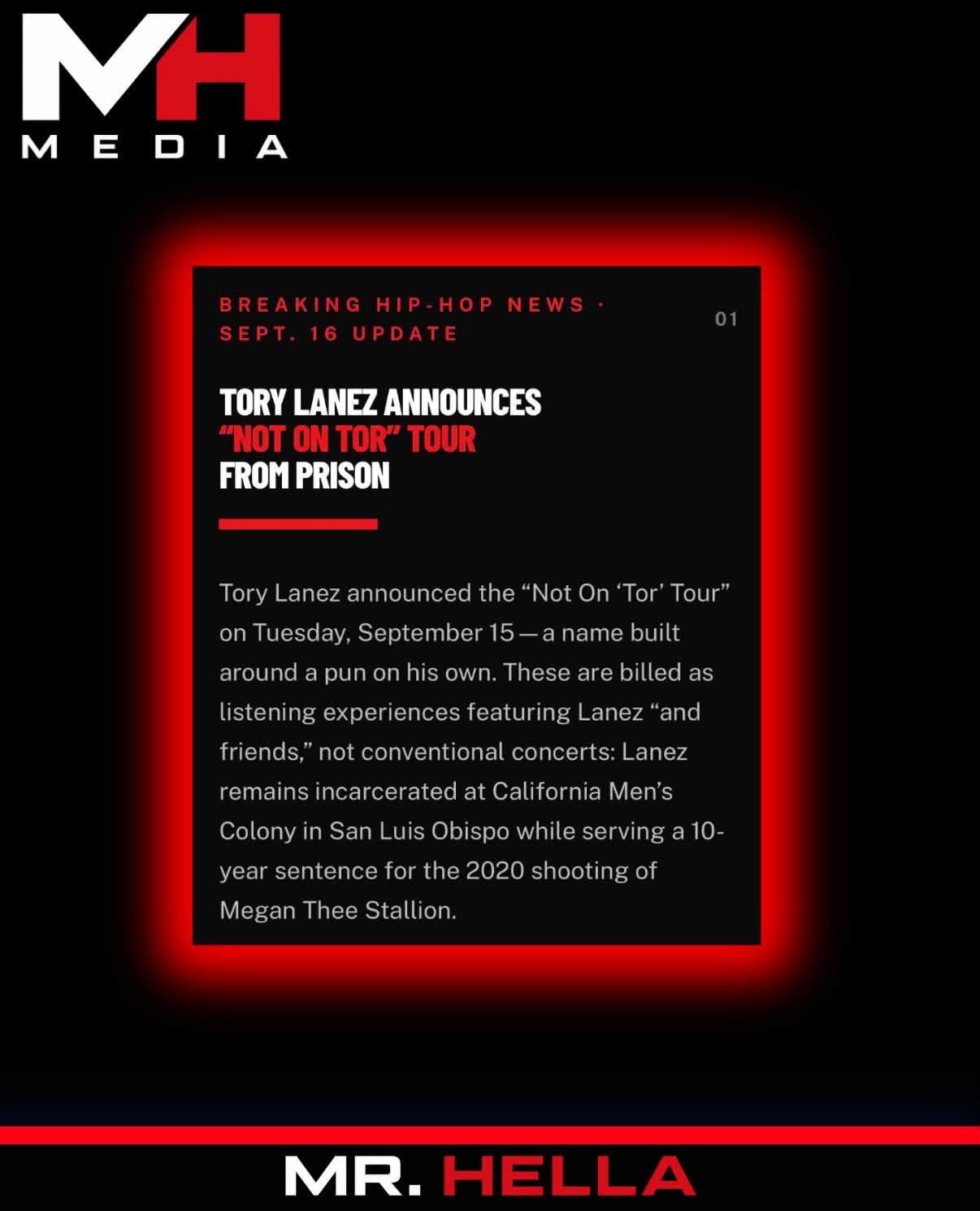 Tory Lanez Announces Five-City ‘Not On “Tor” Tour’ From Prison — But He Won’t Be There — image 2