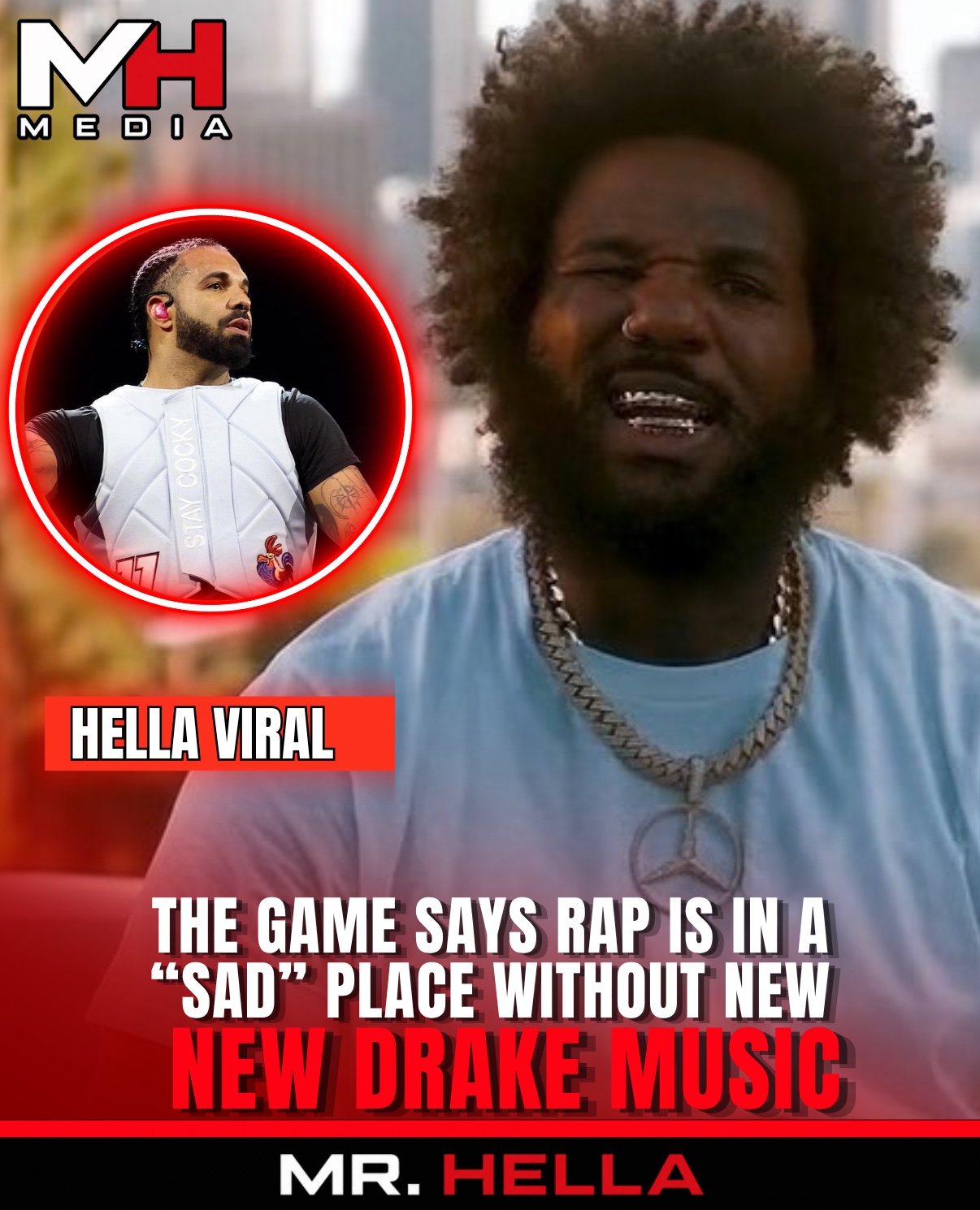 The Game Says Hip-Hop Is in a ‘Sad’ Place Without Drake Dominating the Clubs