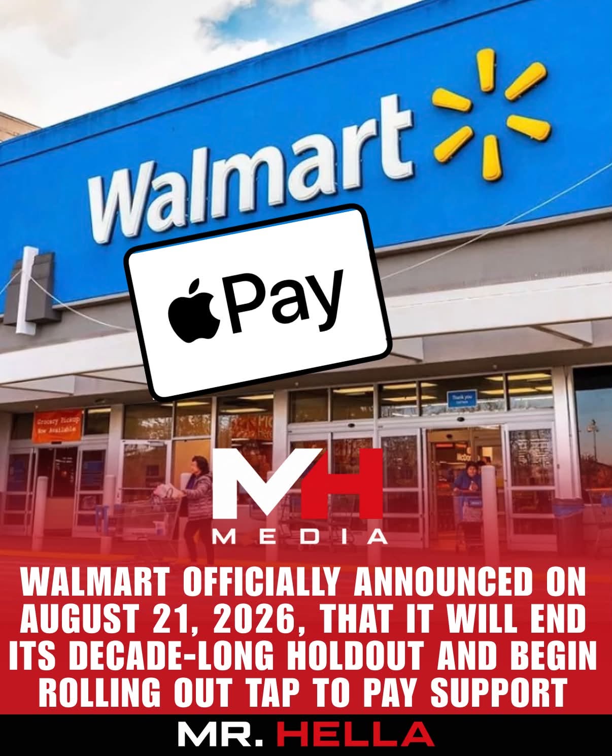Walmart Finally Announces Apple Pay After More Than a Decade of Holding Out