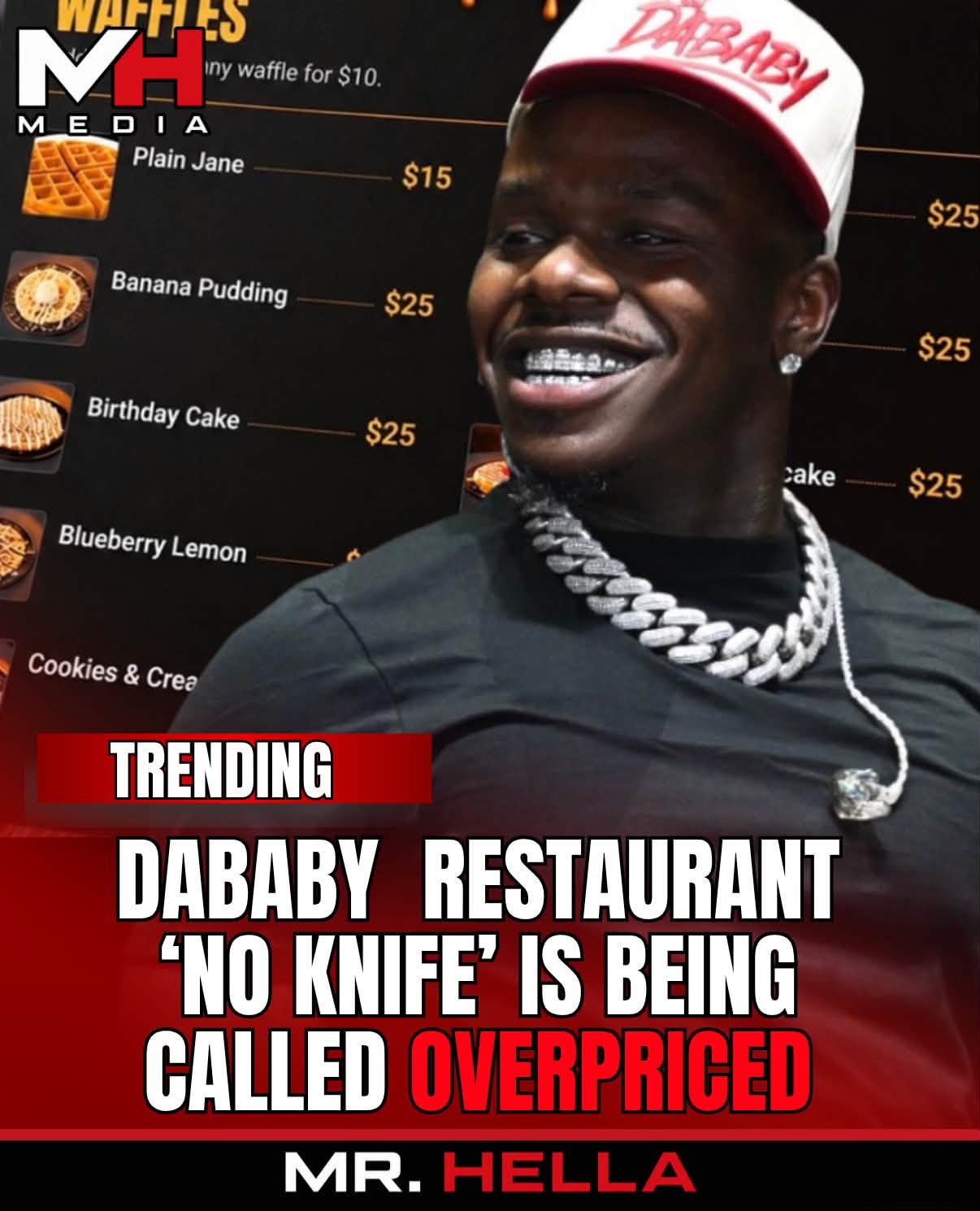 DaBaby Opens ‘No Knife Chicken & Waffles’ Restaurant in Charlotte as Menu Prices Spark Backlash