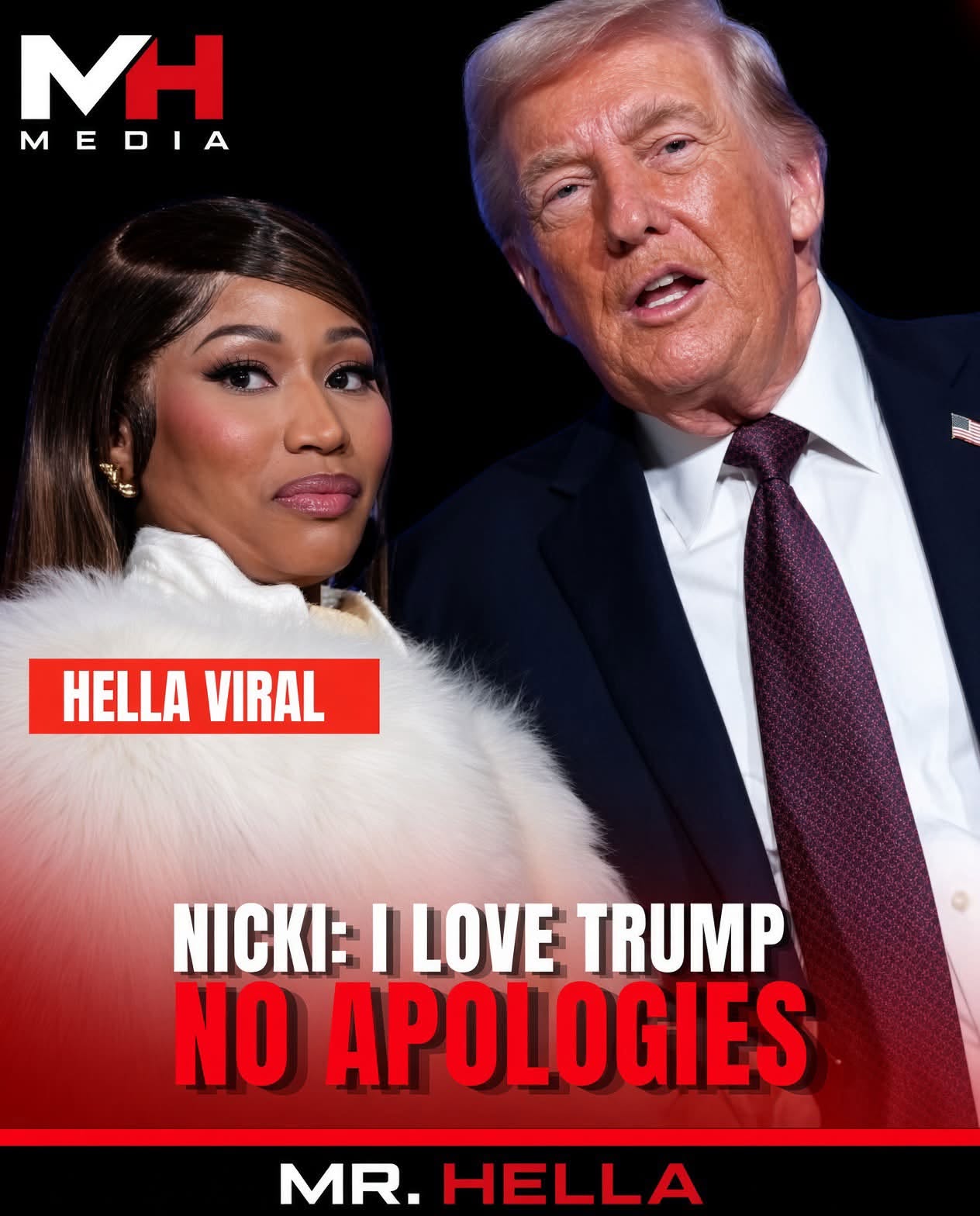 Nicki Minaj Stands by Trump Support: ‘I Just Love Him’