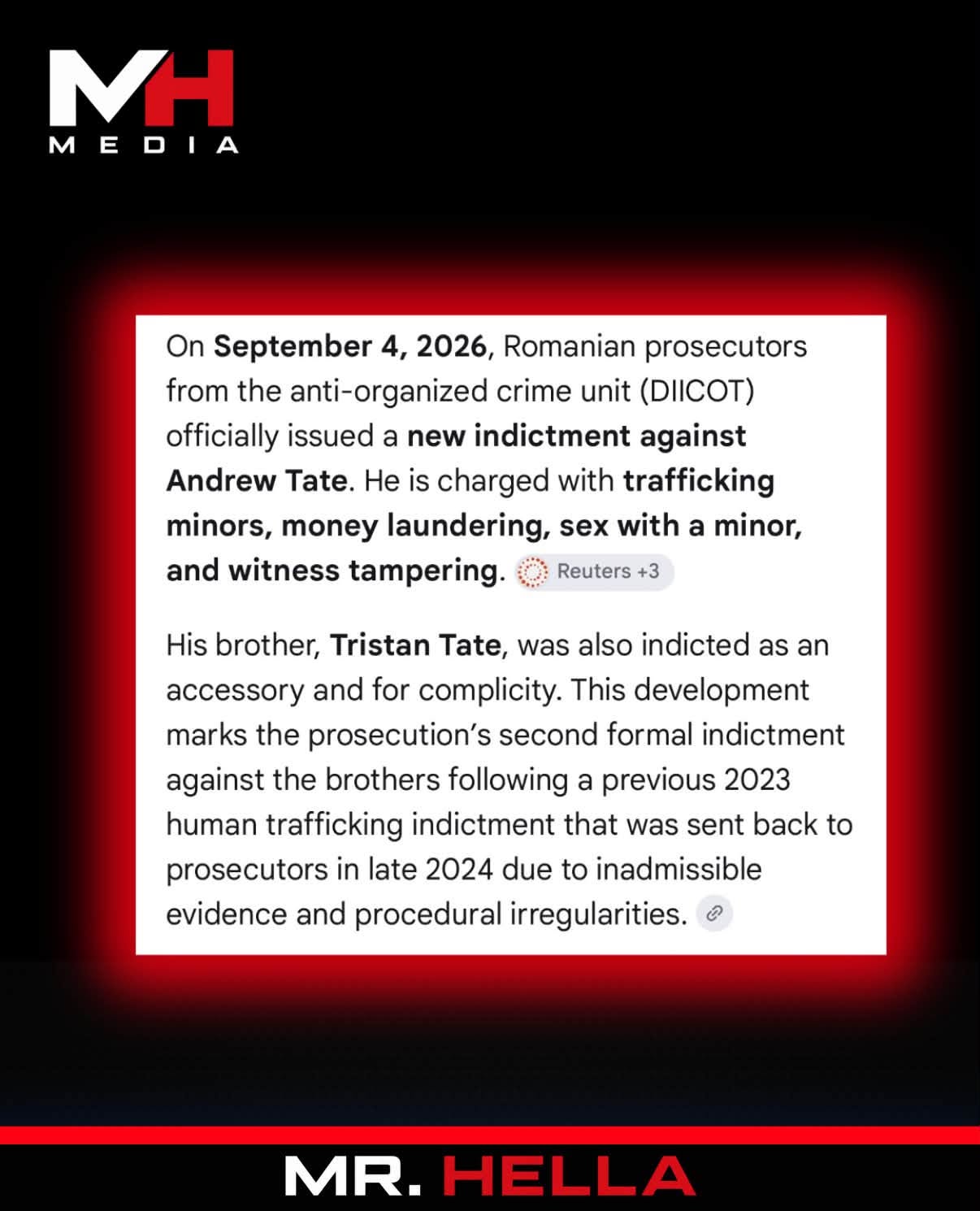 Andrew Tate Indicted in Romania on Minor Trafficking, Money Laundering and Other Charges — image 2