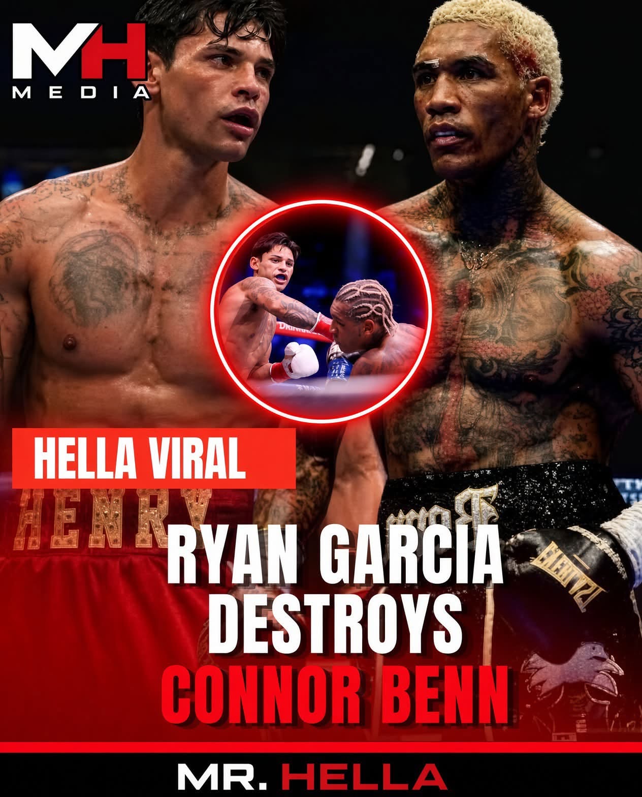 Ryan Garcia Destroys Conor Benn With Second-Round TKO to Retain WBC Welterweight Title