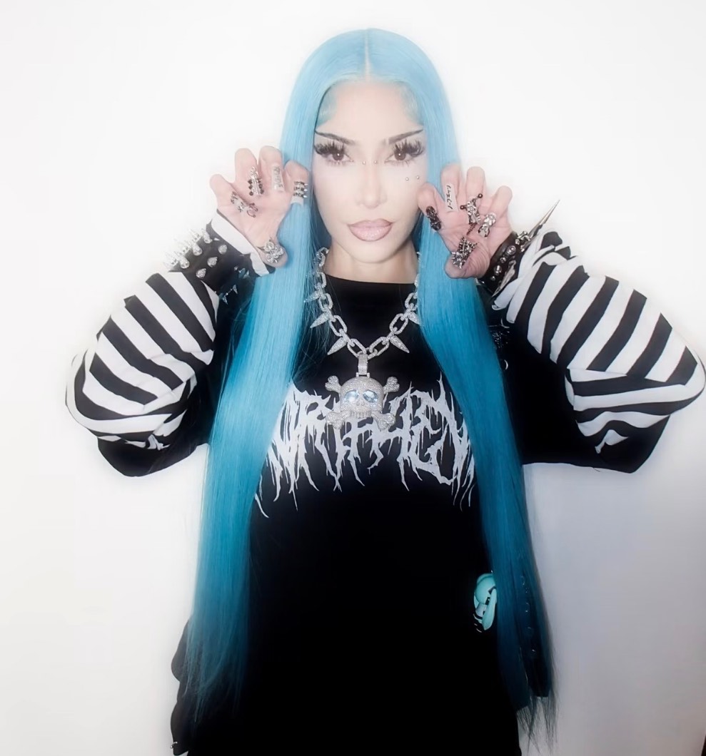 Kim Kardashian Dresses Up as Her Daughter North West for Halloween, Recreating Her Signature Style — inline image 5